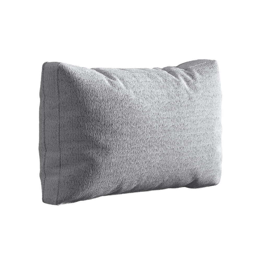 Kussen KEMI lichtgrijs bouclé