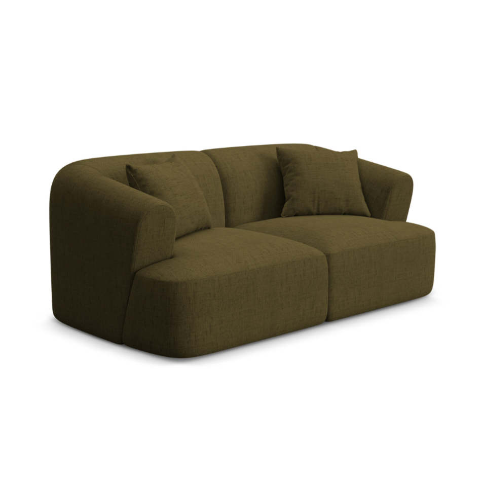 Sofa 2-zits CAMPI groen chenille