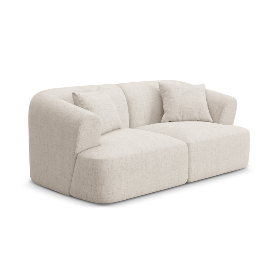 2-seater Sofa CAMPI cream chenille