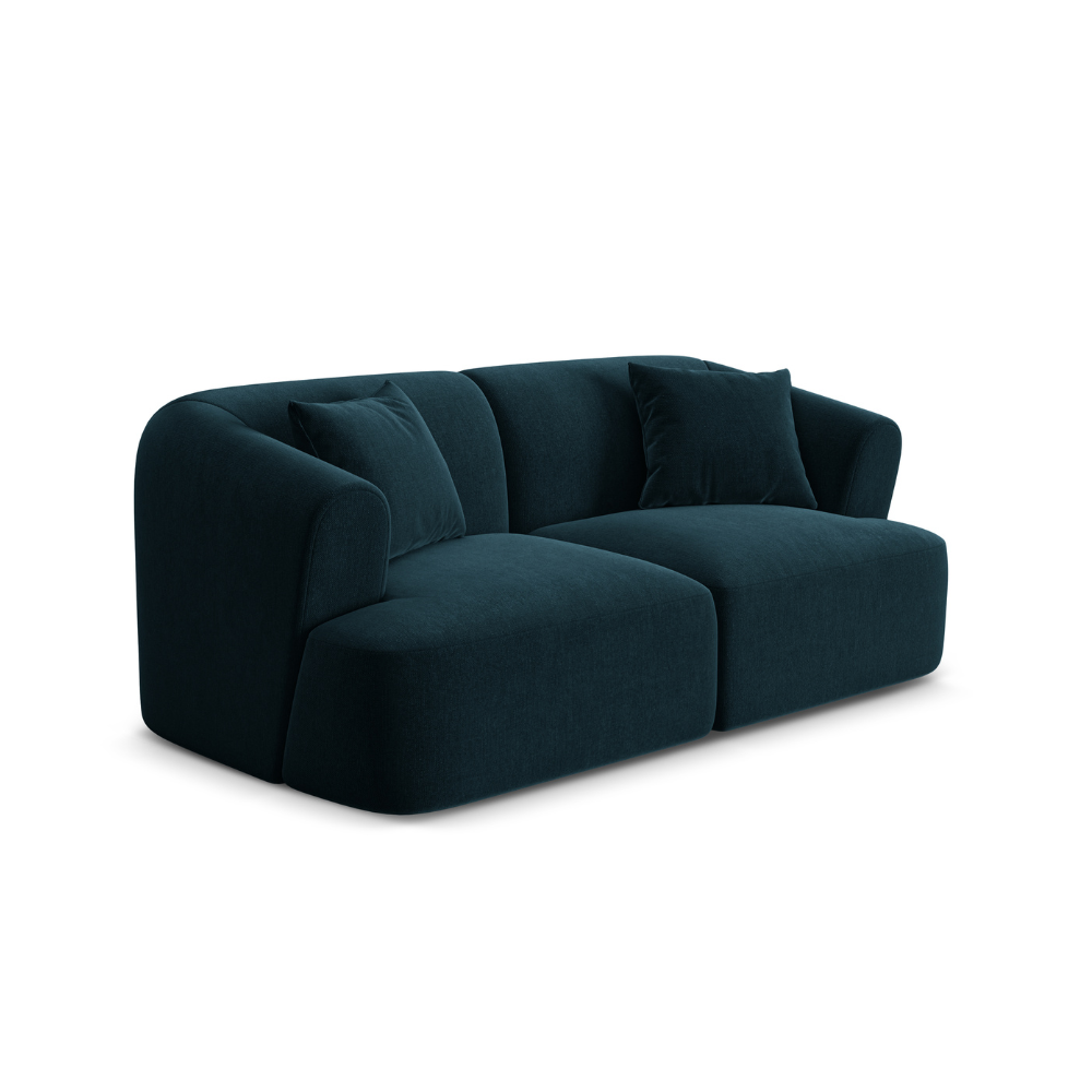 Sofa van fluweel voor 2 personen CAMPI petrol