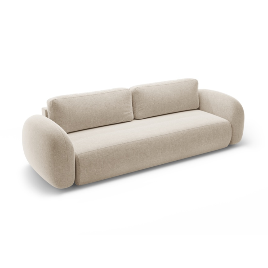 Sofa with sleeping function 3-seater TONALE sandy