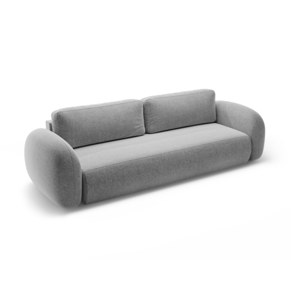 Sofa met slaapfunctie 3-zits TONALE grijs