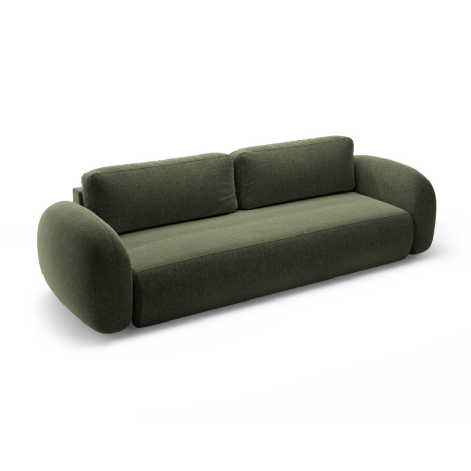 Sofa with sleeping function 3-seater TONALE green
