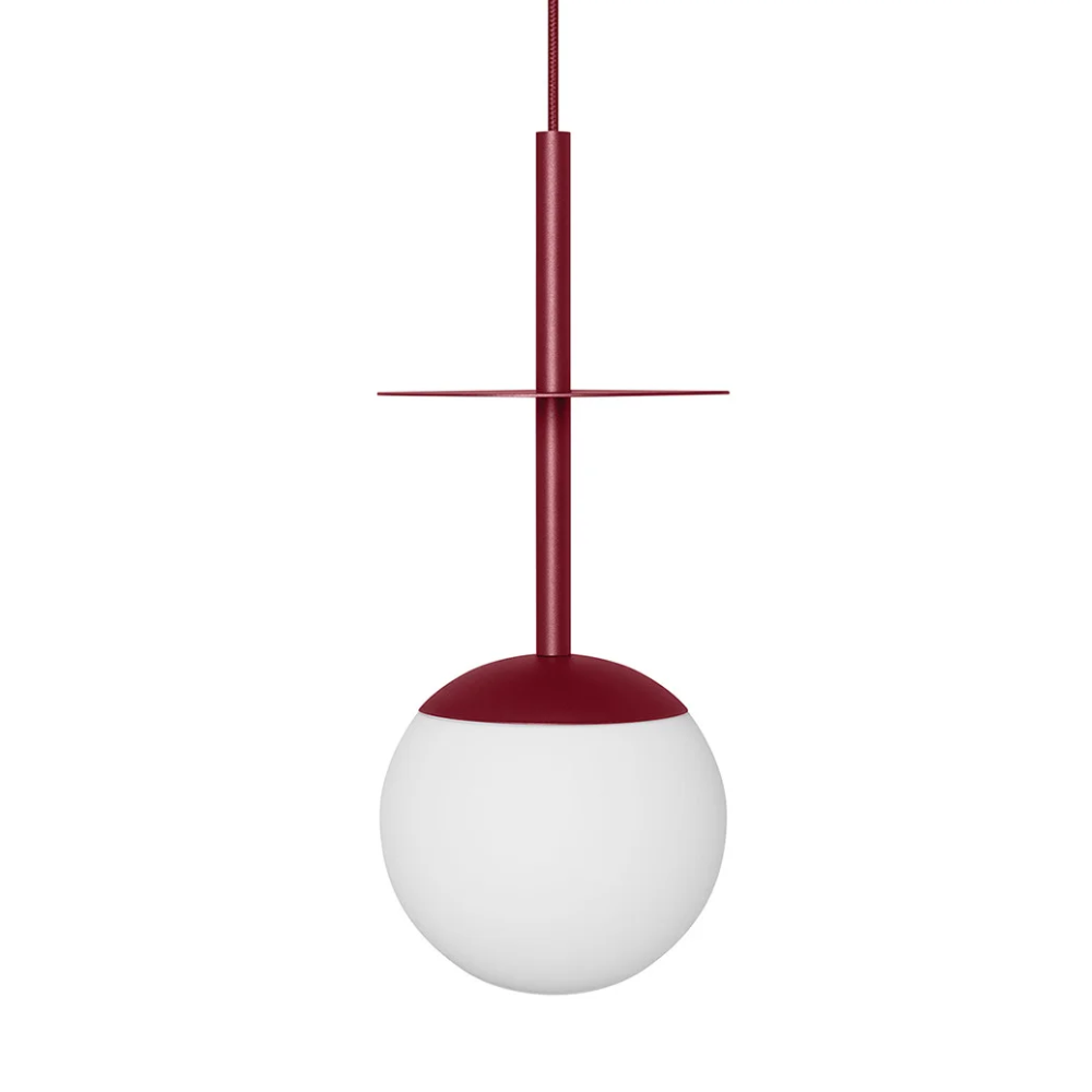 Hanglamp PLAAT bordeauxrood