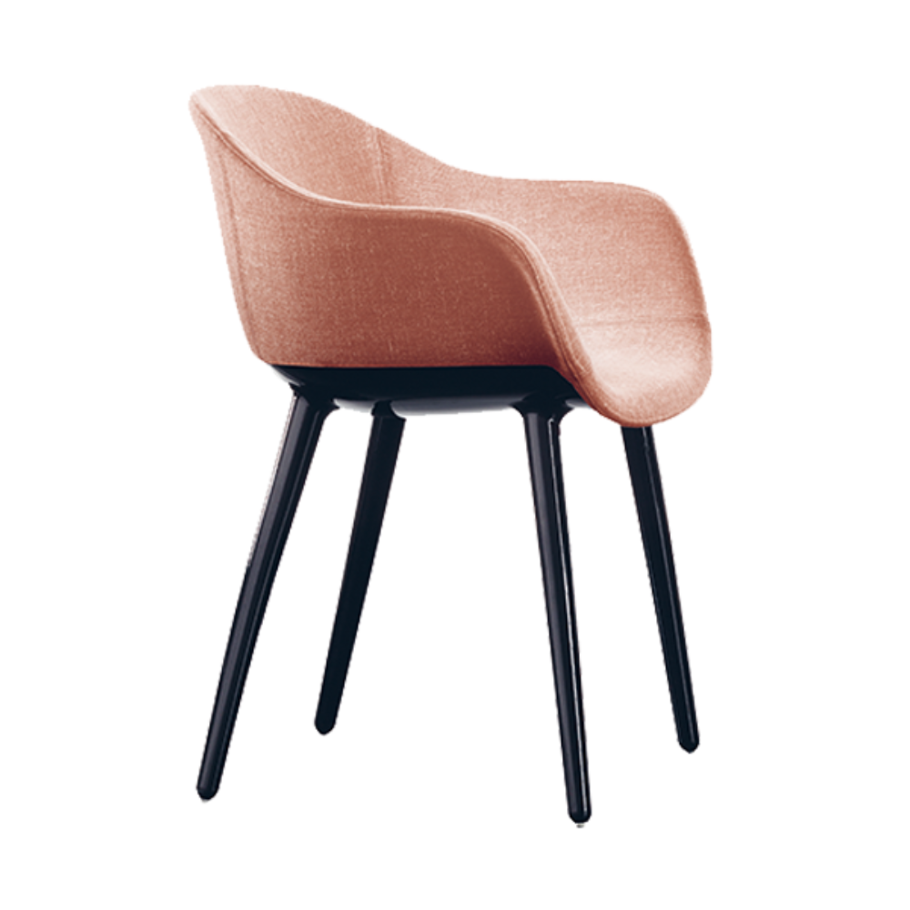 Stoel CYBORG LADY roze met zwarte basis