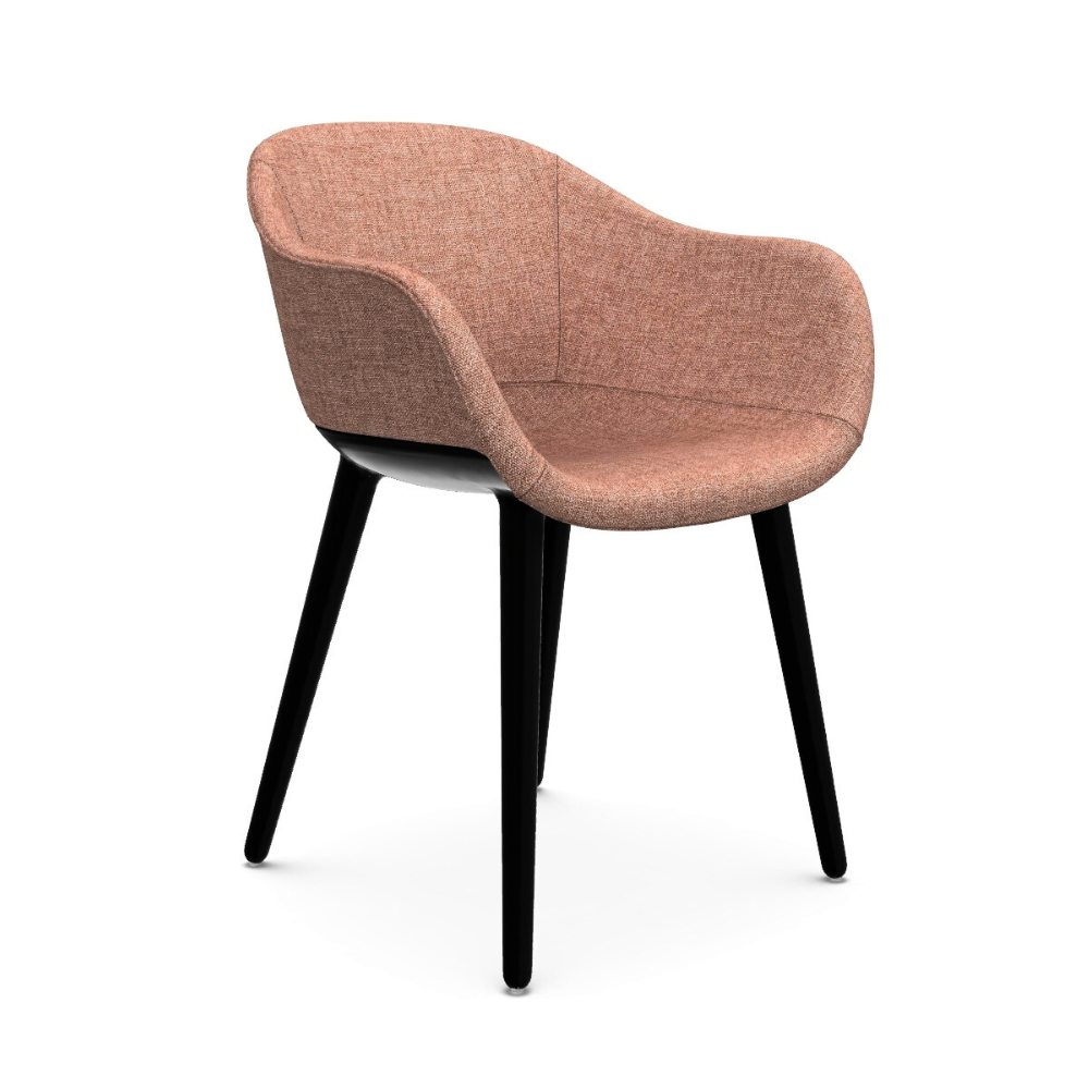 Stoel CYBORG LADY roze met zwarte basis