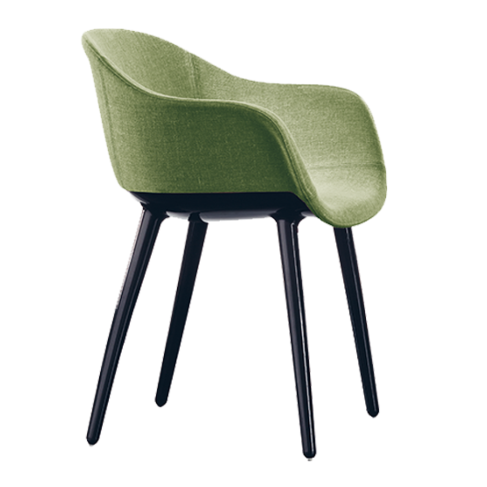 CYBORG LADY chair green with black base
