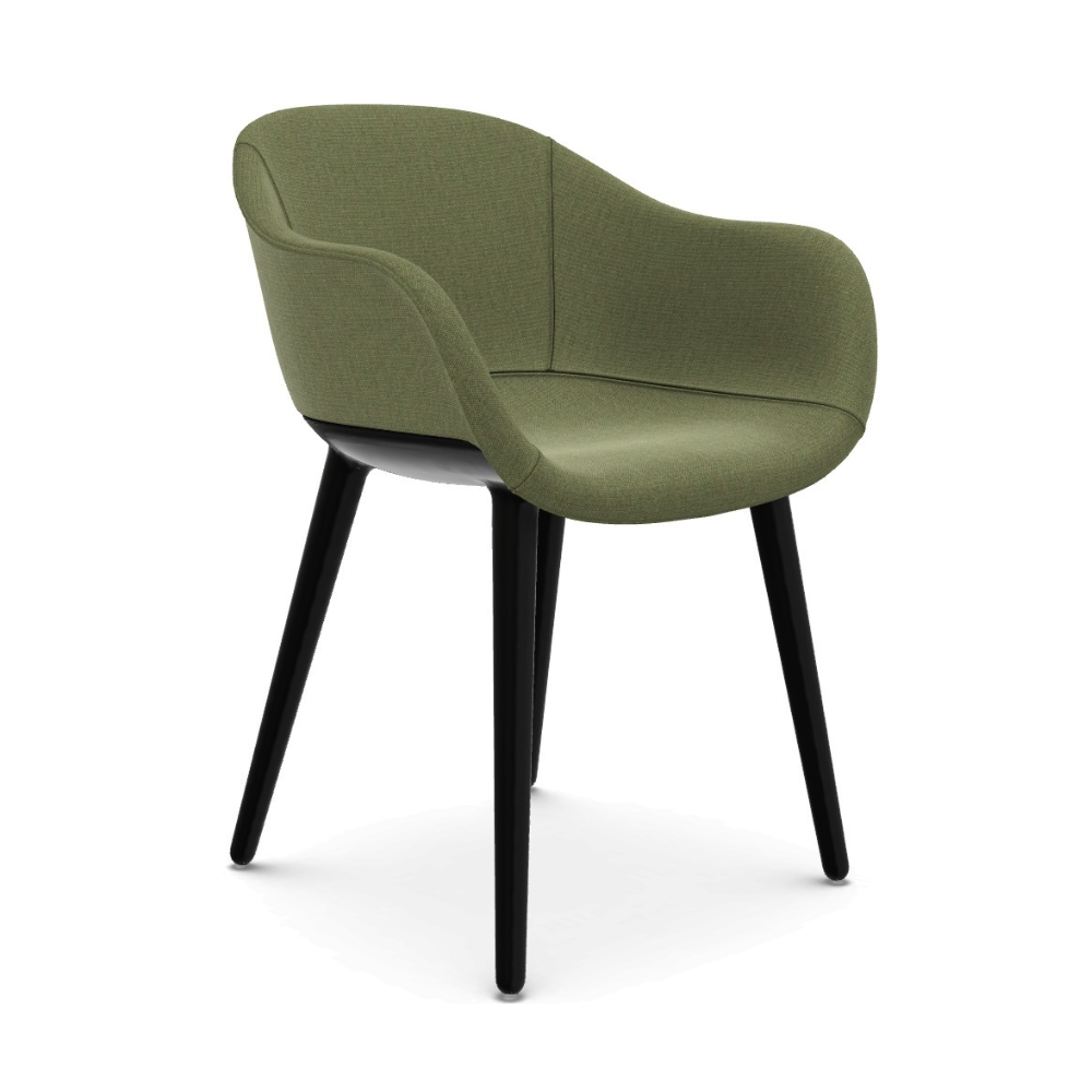 CYBORG LADY chair green with black base