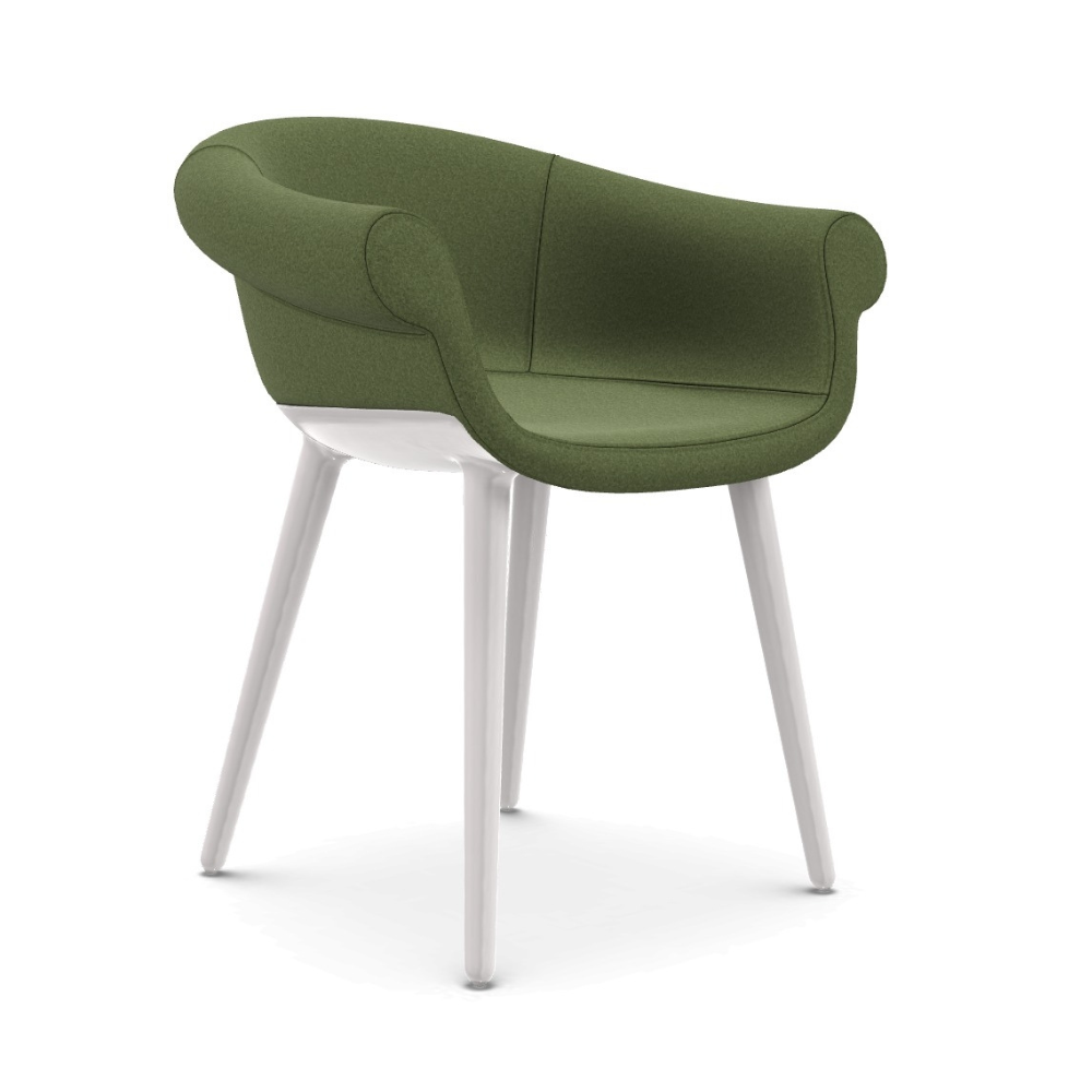 CYBORG LORD chair green with white base