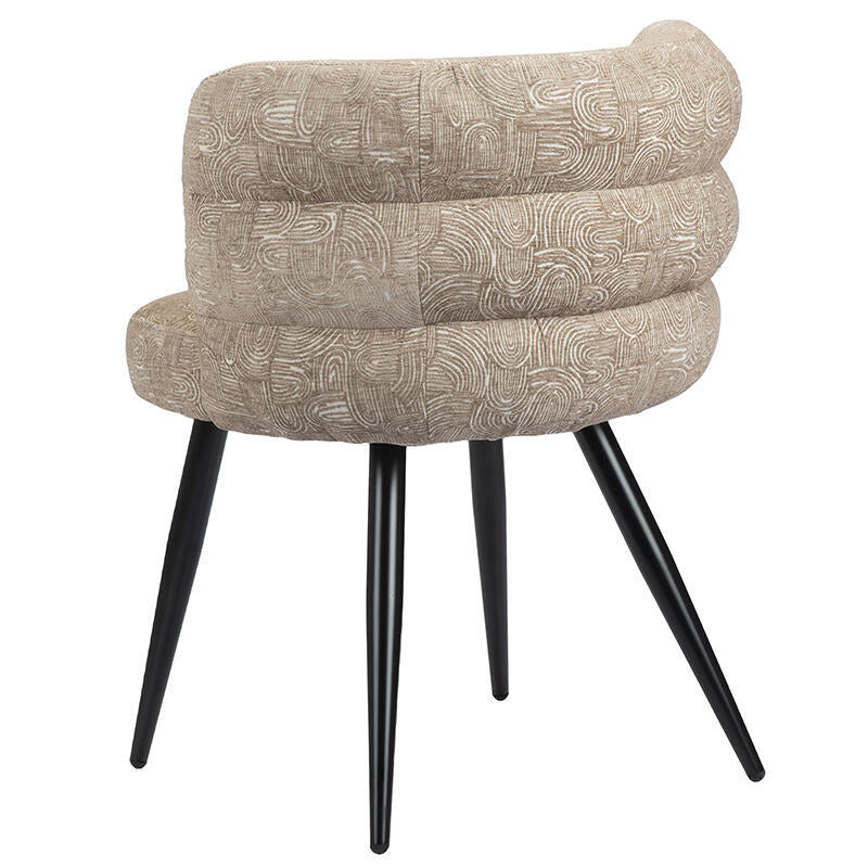 CLOUD stoel taupe met zwarte basis