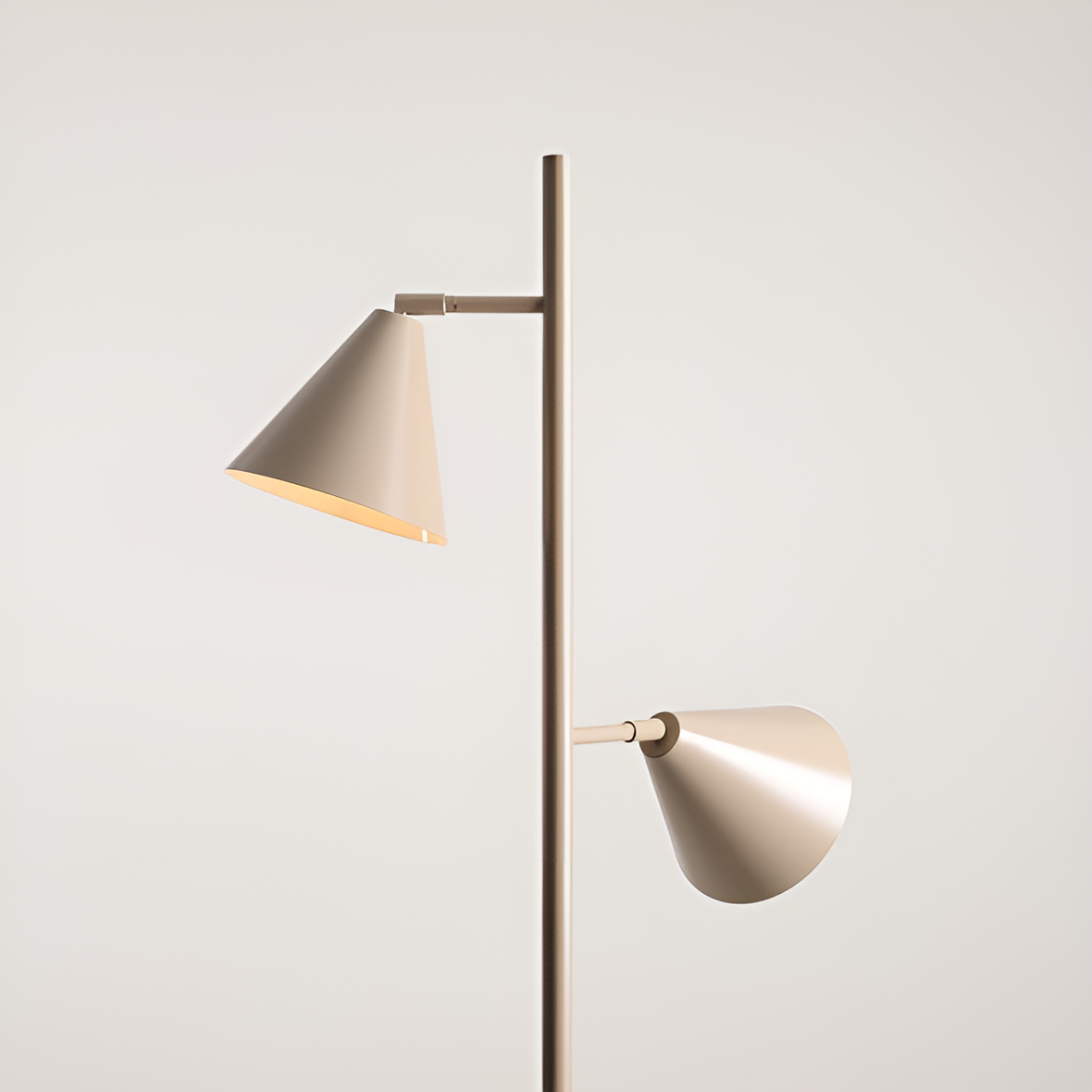 Vloerlamp FORM DUO beige