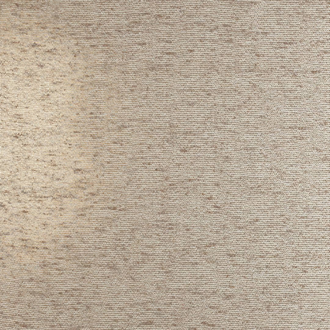Structuurtapijt op metallic folie RADIEUSE - SABLE MORDORÉ beige met bruin