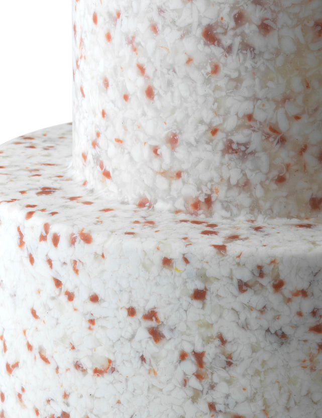 White bit side table