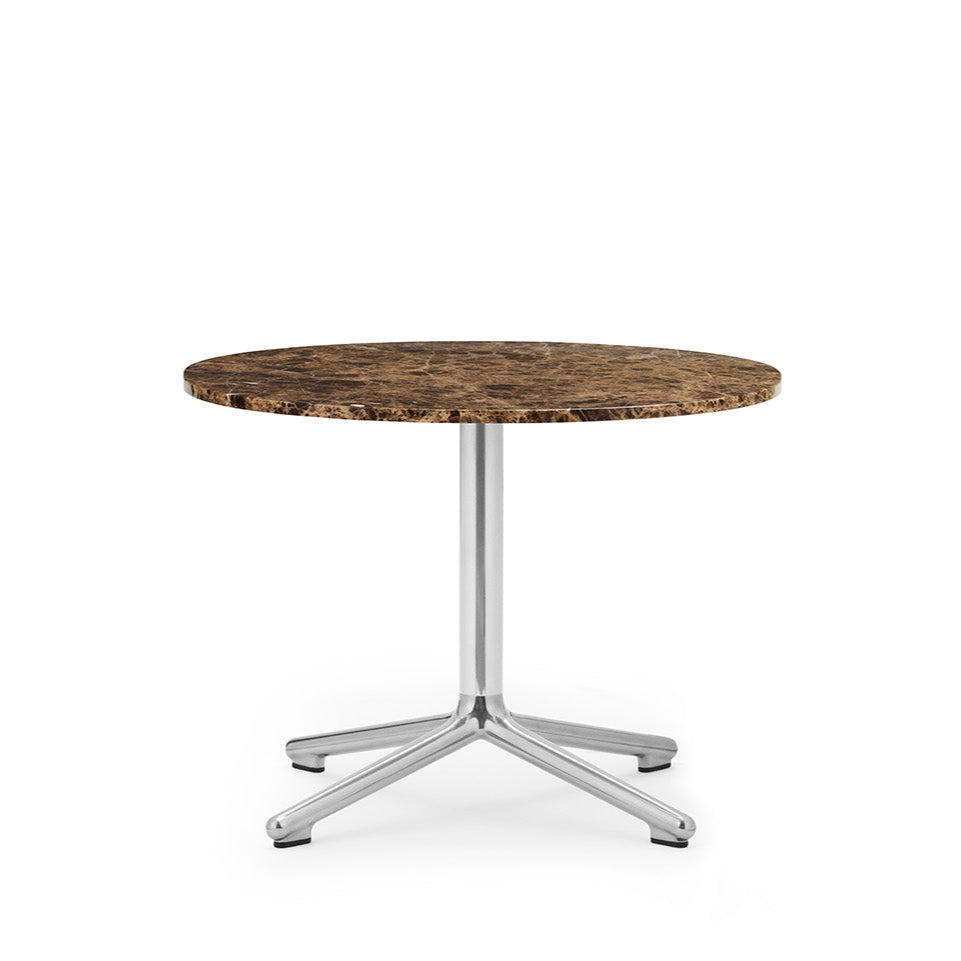 Couchtisch Lunar Marmor Top mit einer Aluminiumbasis