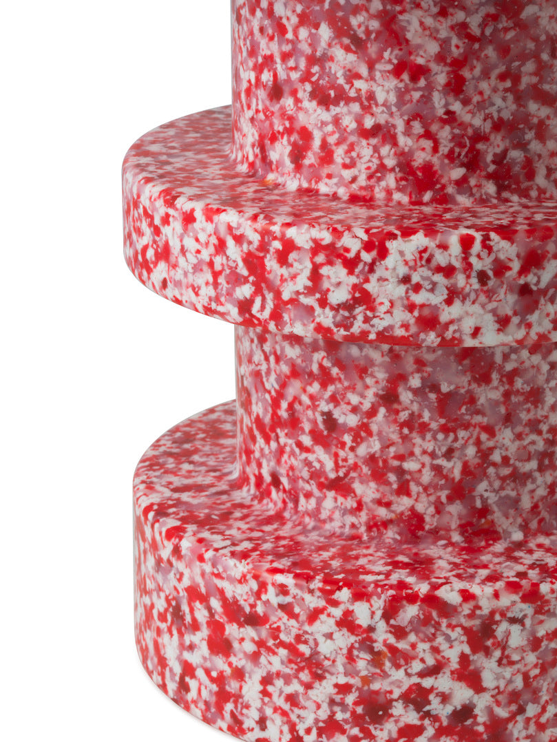 Side Table Bit Stapel rot