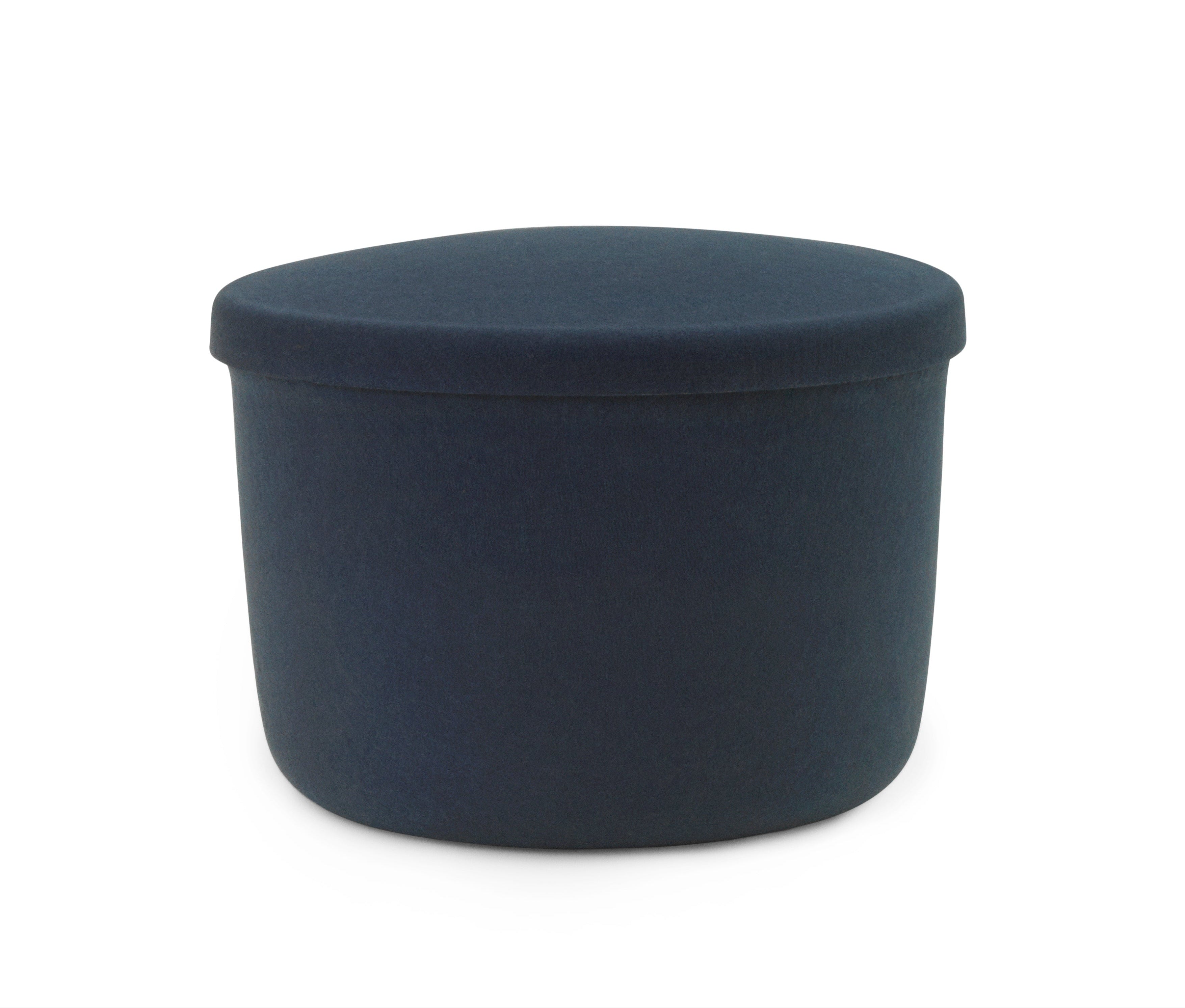 HIDE poef met opbergruimte blauw