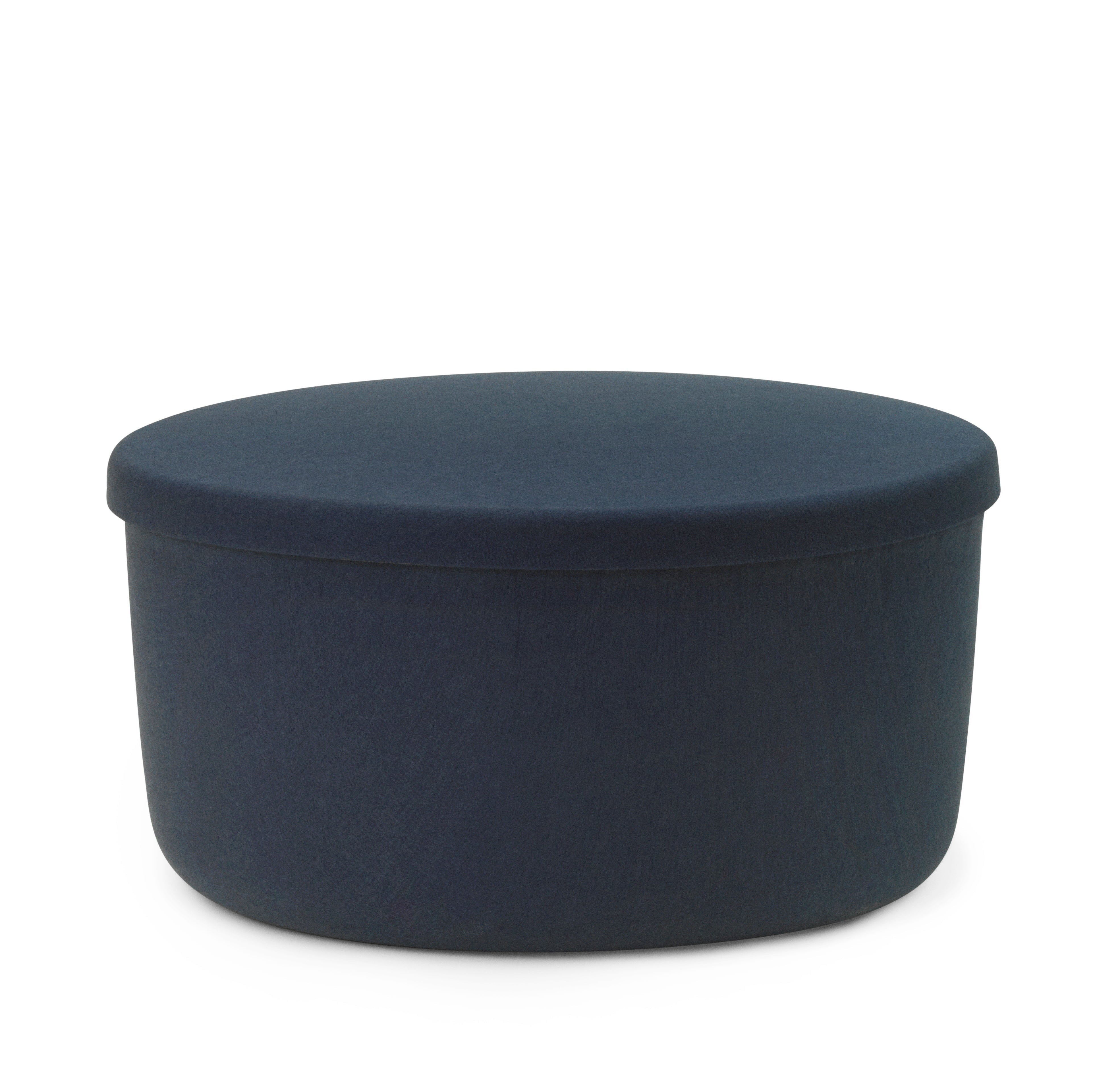 HIDE poef met opbergruimte blauw