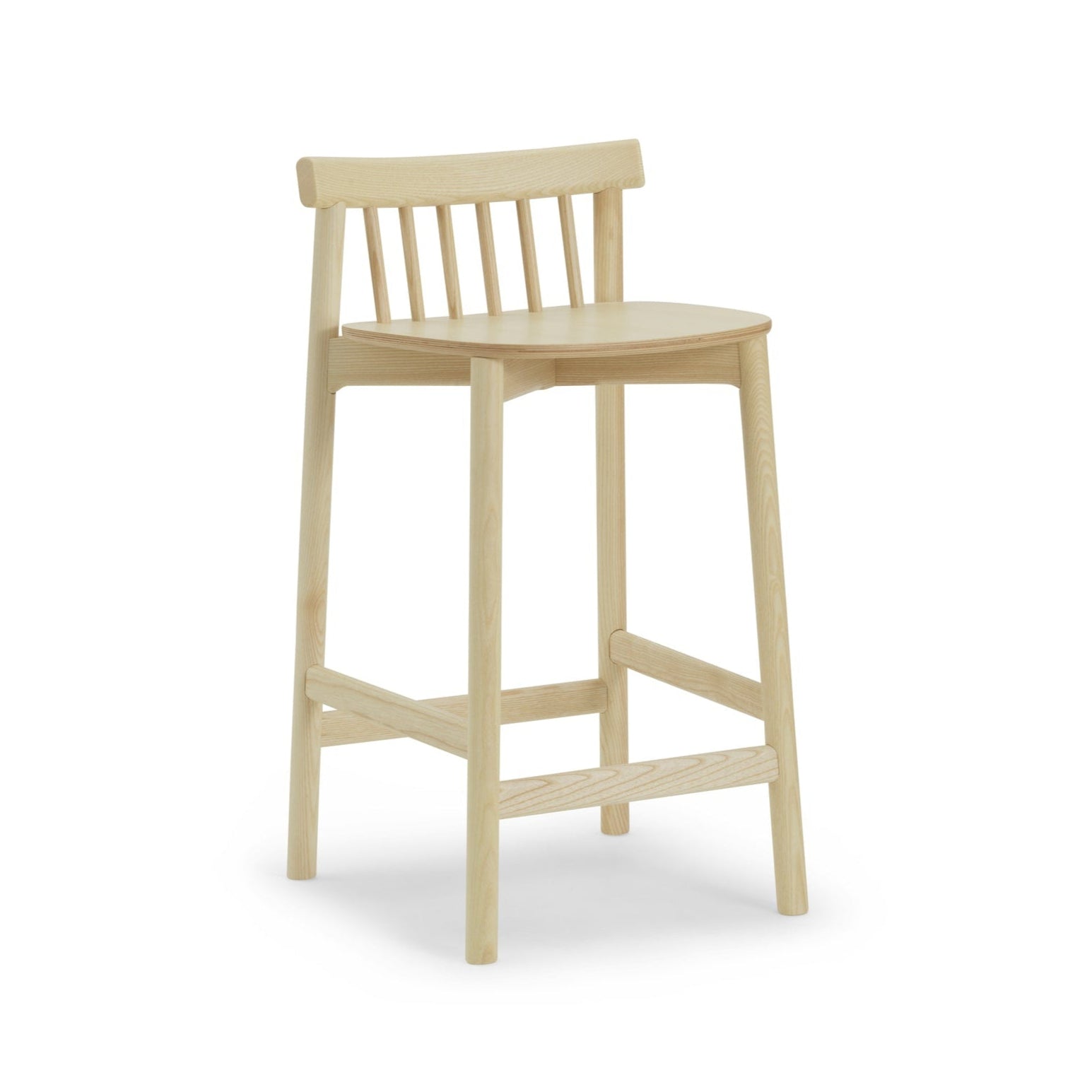 Pindfurnier Ash Bar Stuhl