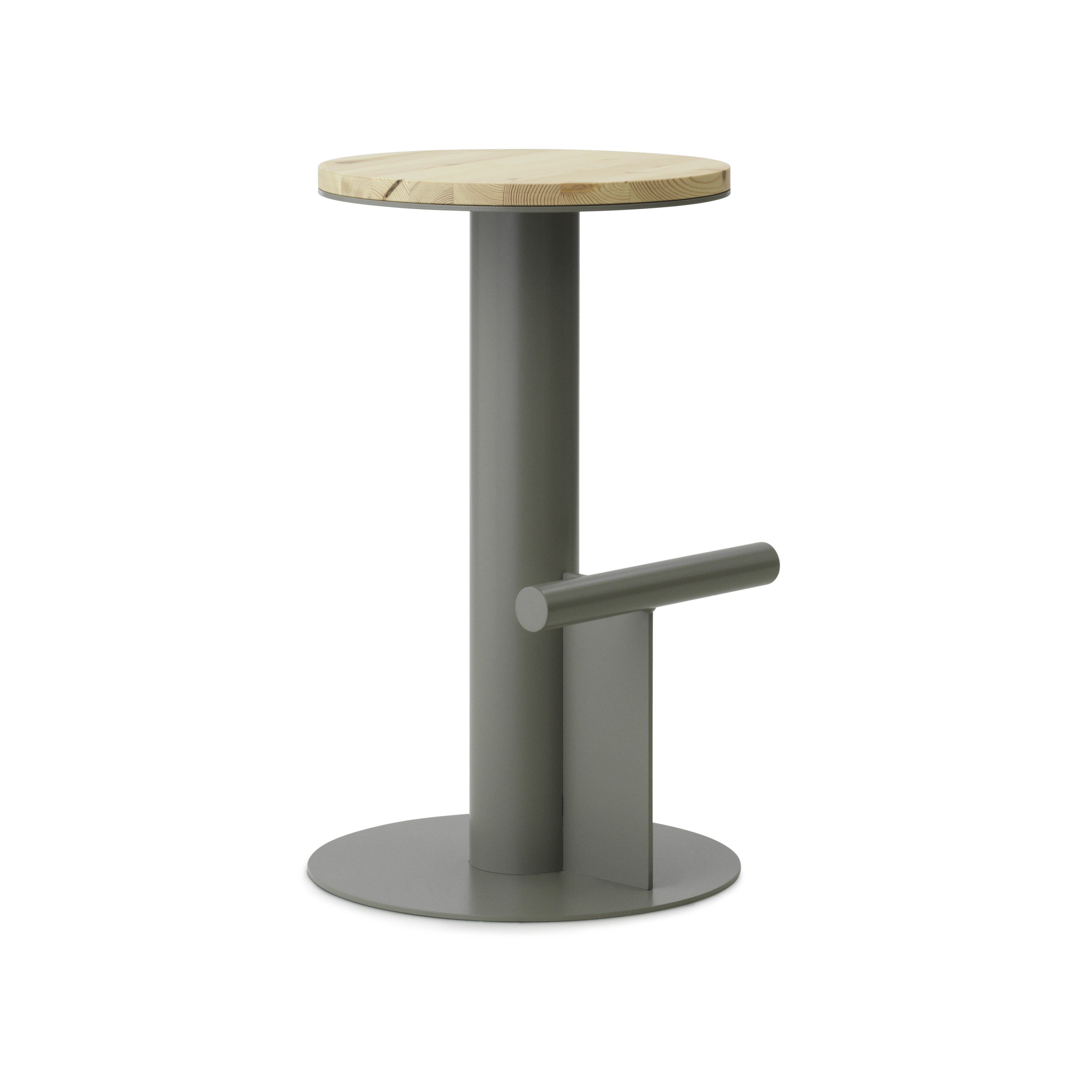 Barstuhl graues Feld