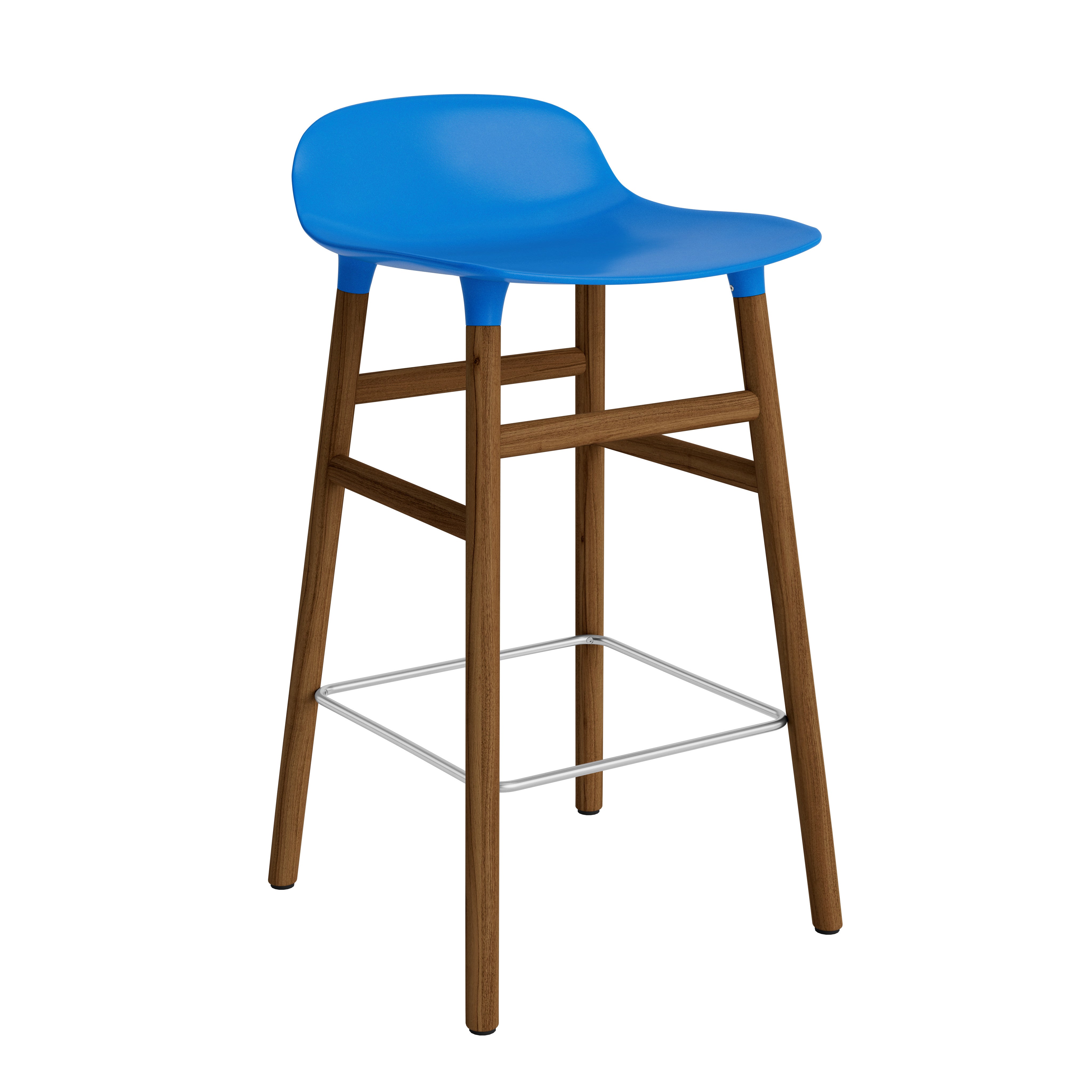 Hocker bildet blau mit einer nussigen Basis
