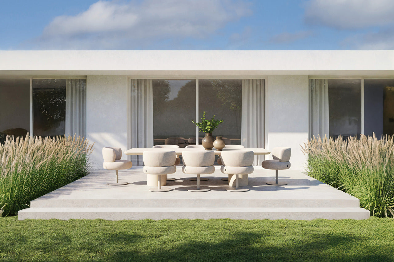 Draaistoel voor buiten MASON grijsbeige