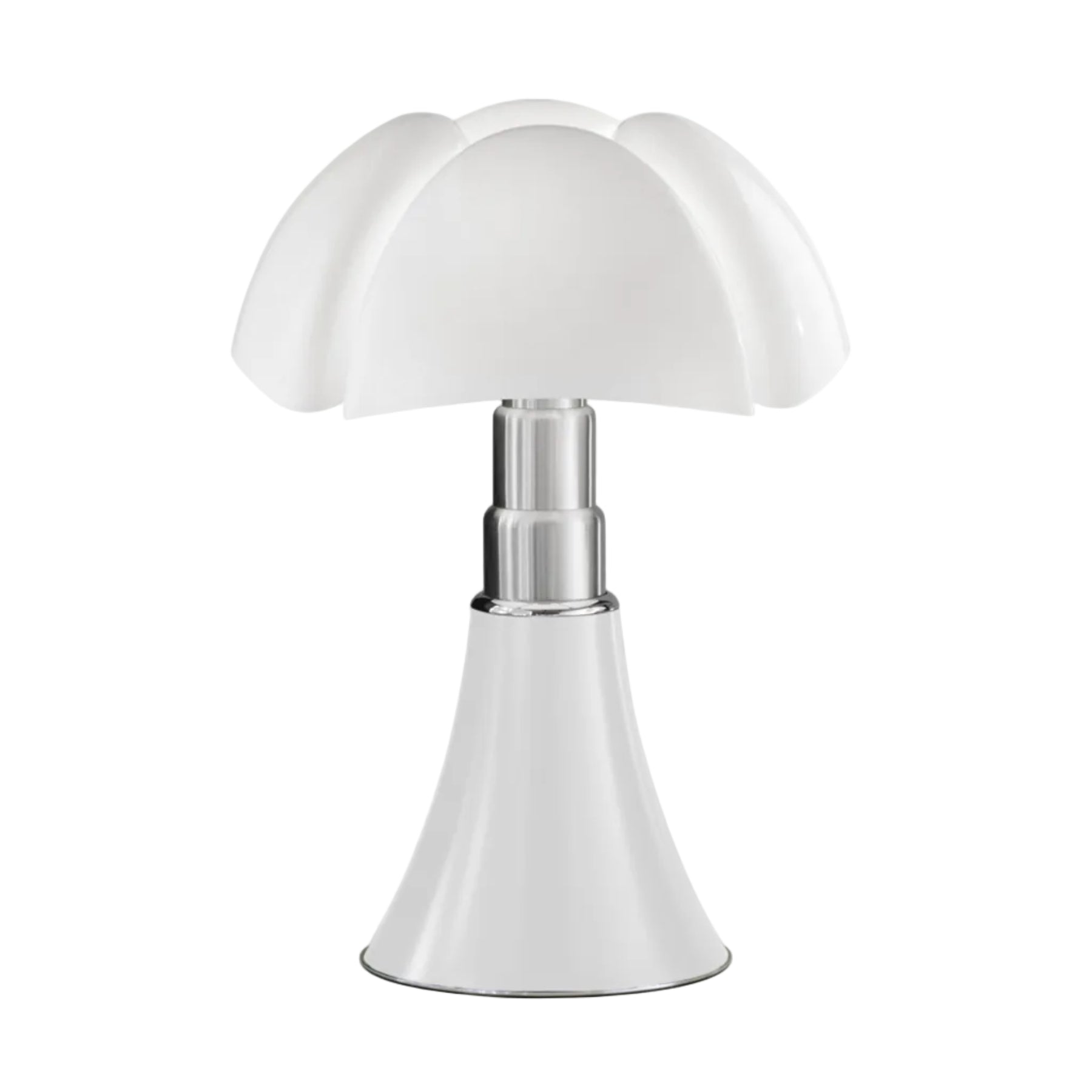 Pipistrello Medium Table Lamp with Opal Shade and White Base