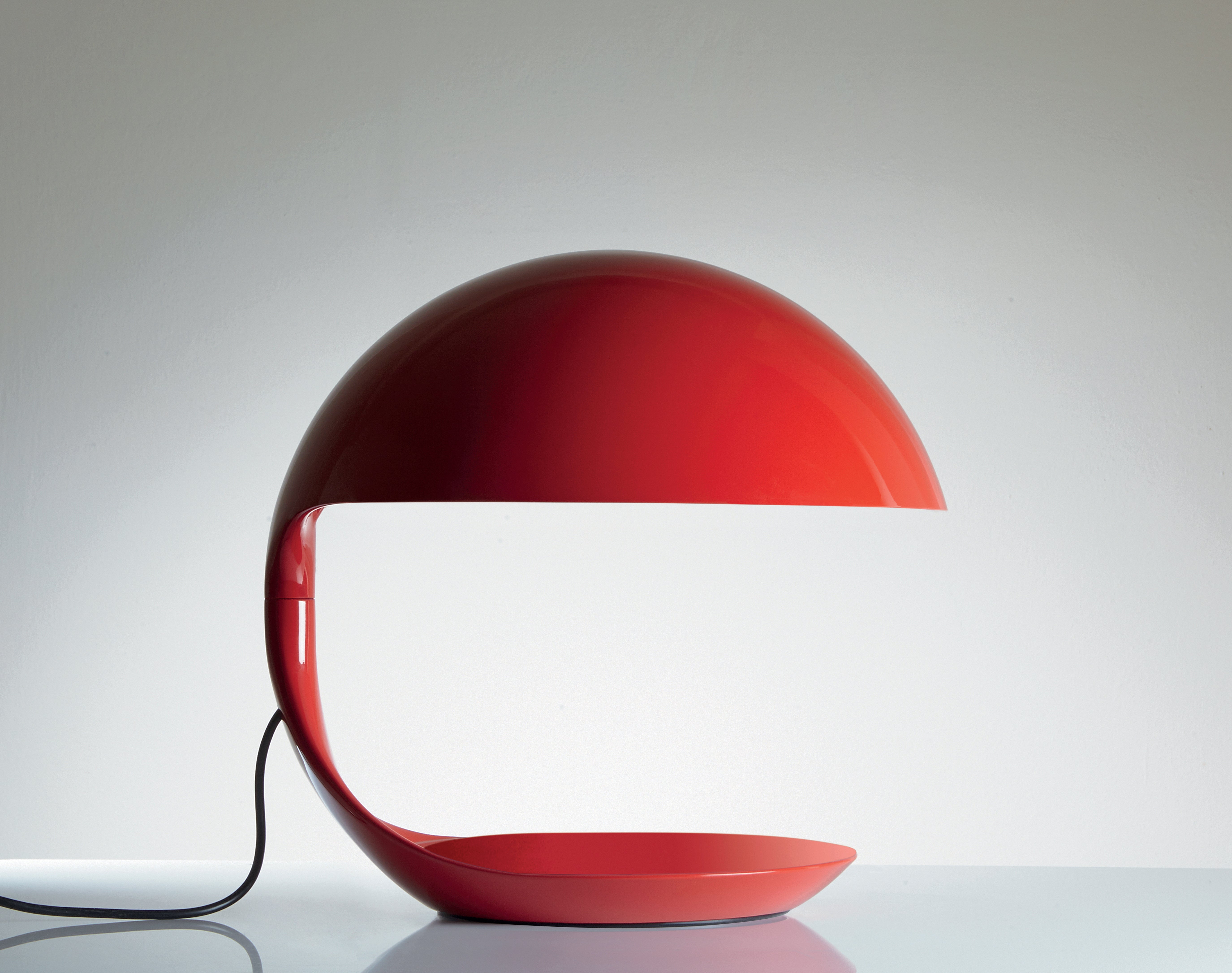 Tischlampe COBRA in glänzendem Rot