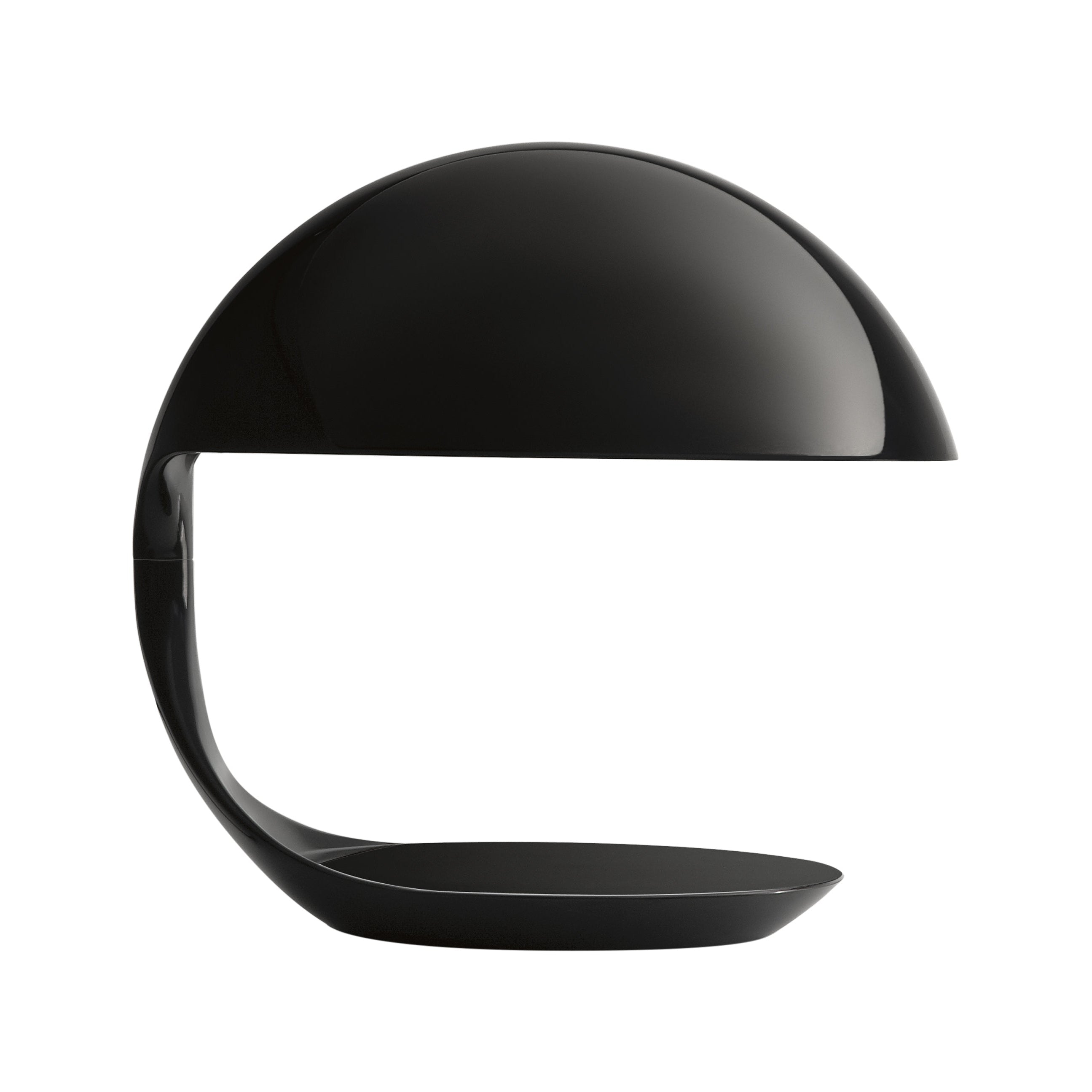 Tischlampe COBRA in glänzendem Schwarz
