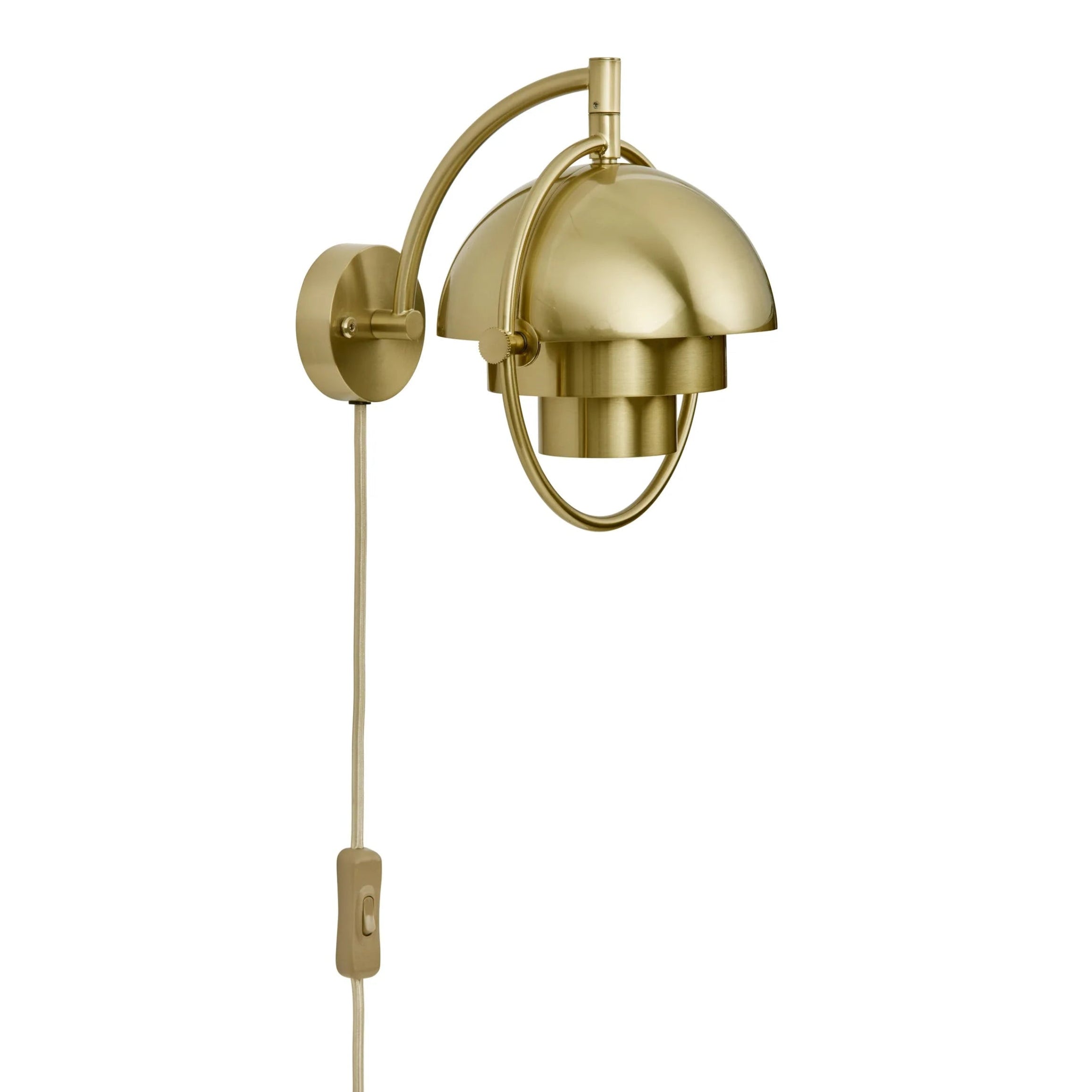 MULTI-LITE Brass Wall Lamp