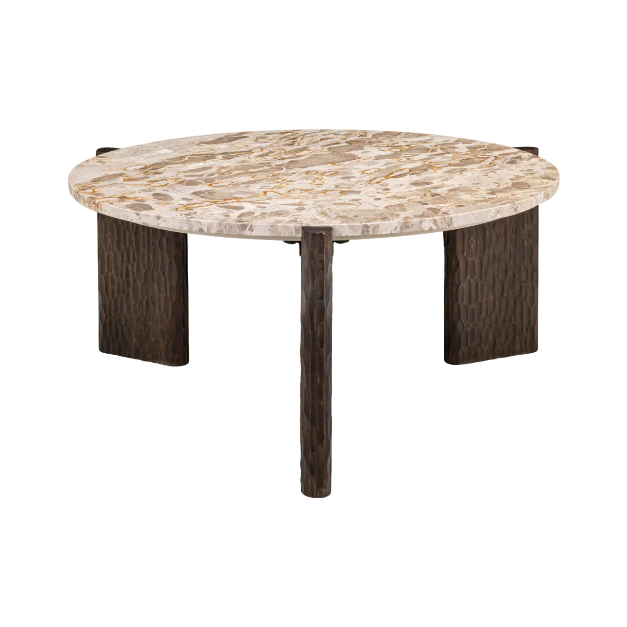 Koffietafel KATO mango hout met marmer