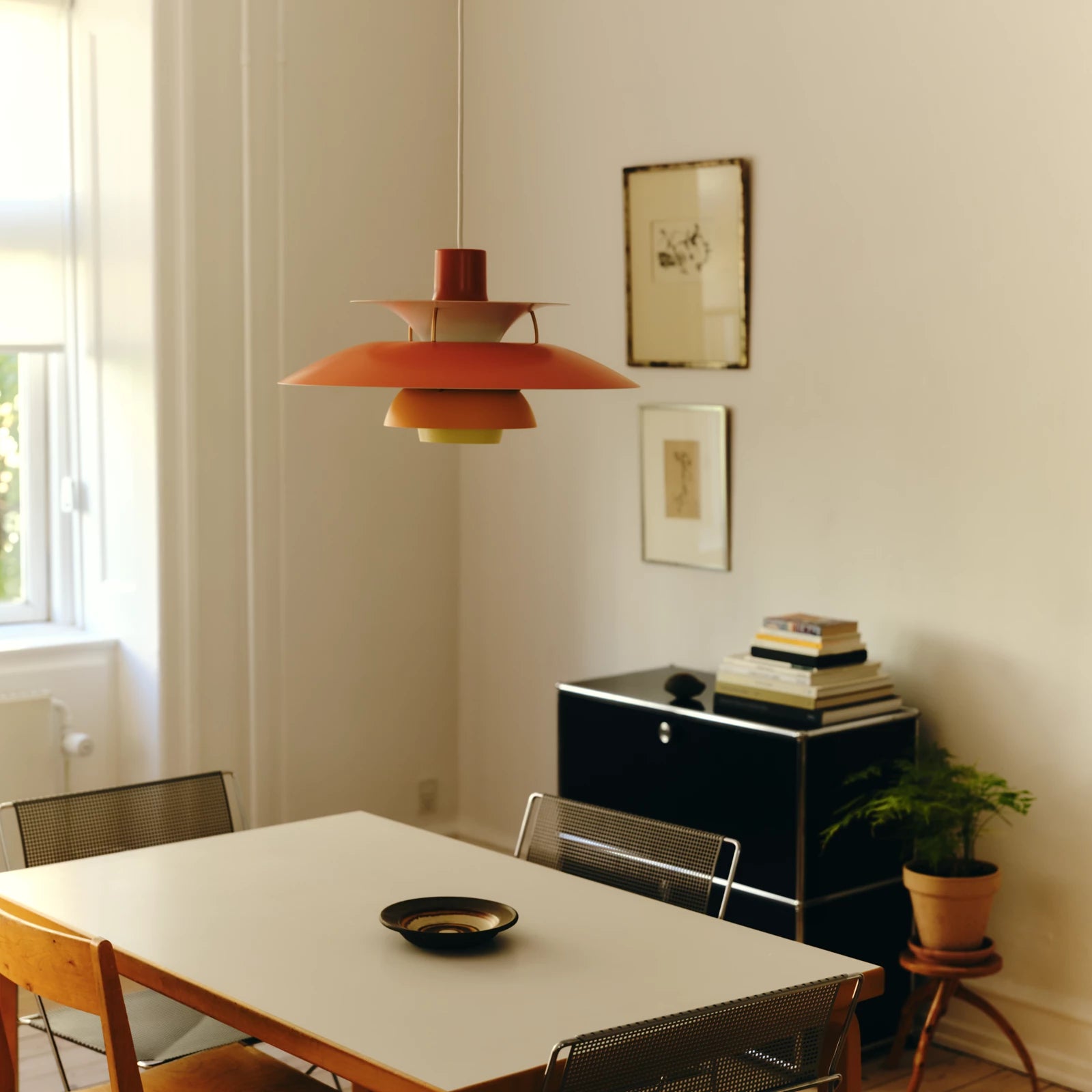 Hanglamp PH 5 in oranje tinten