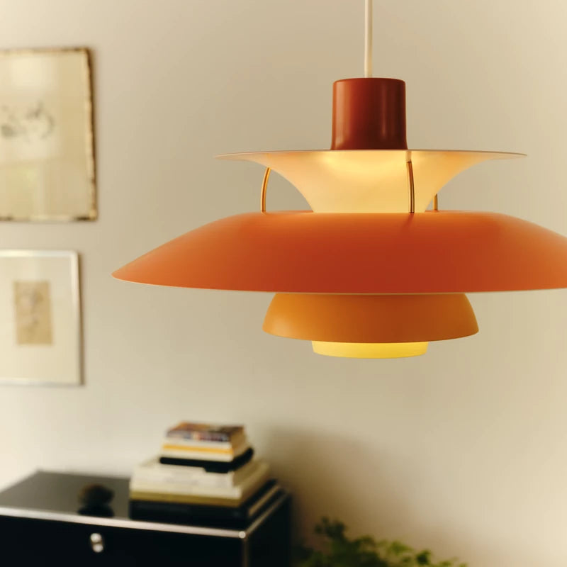 Hanglamp PH 5 in oranje tinten