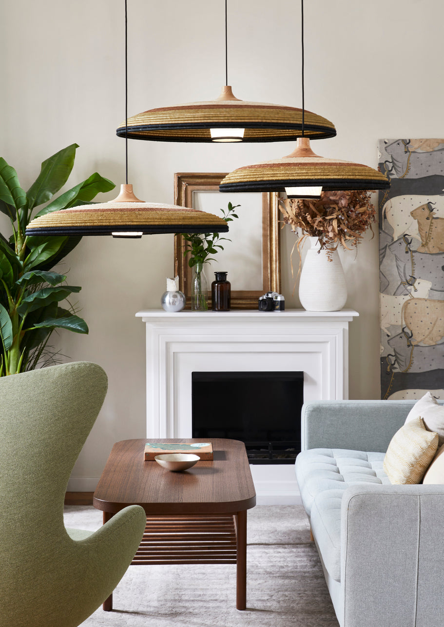 Grünes Grashängelampe