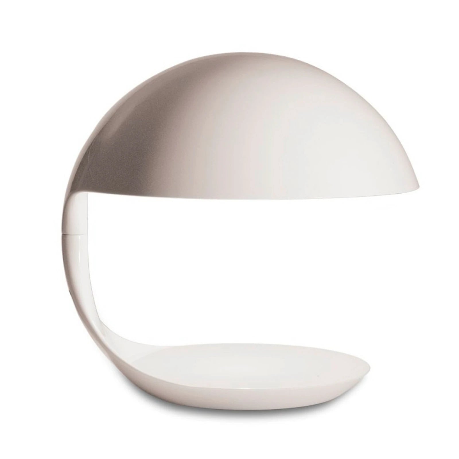 Tischlampe COBRA in glänzendem Weiß