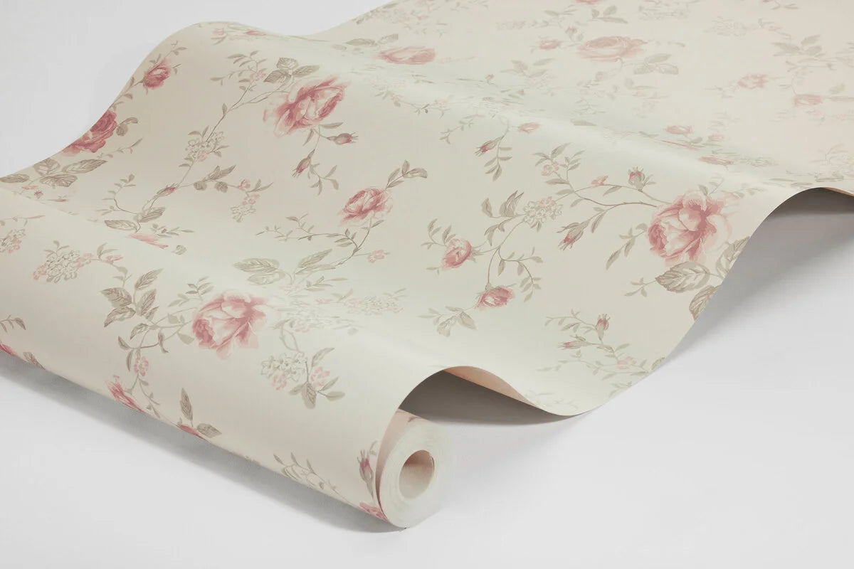 Tapete mit Pflanzenmotiv ROSE GARDEN beige