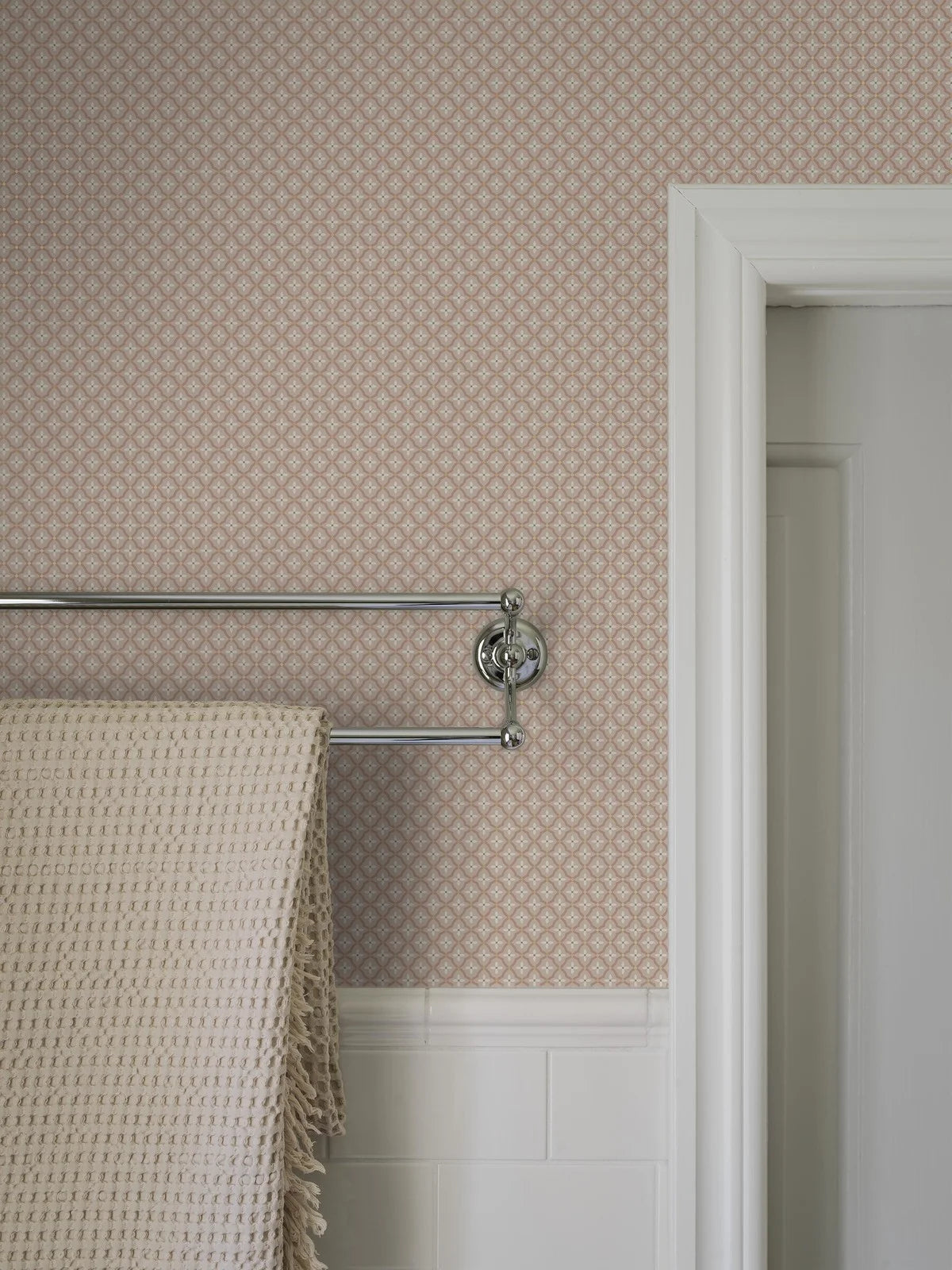 Geometrisch patroon behang SELMA terracotta