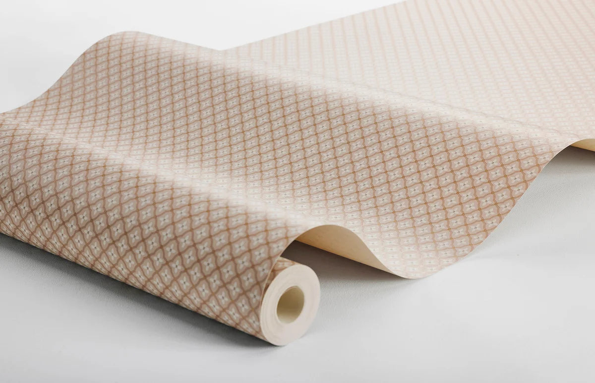 Geometrisch patroon behang SELMA terracotta