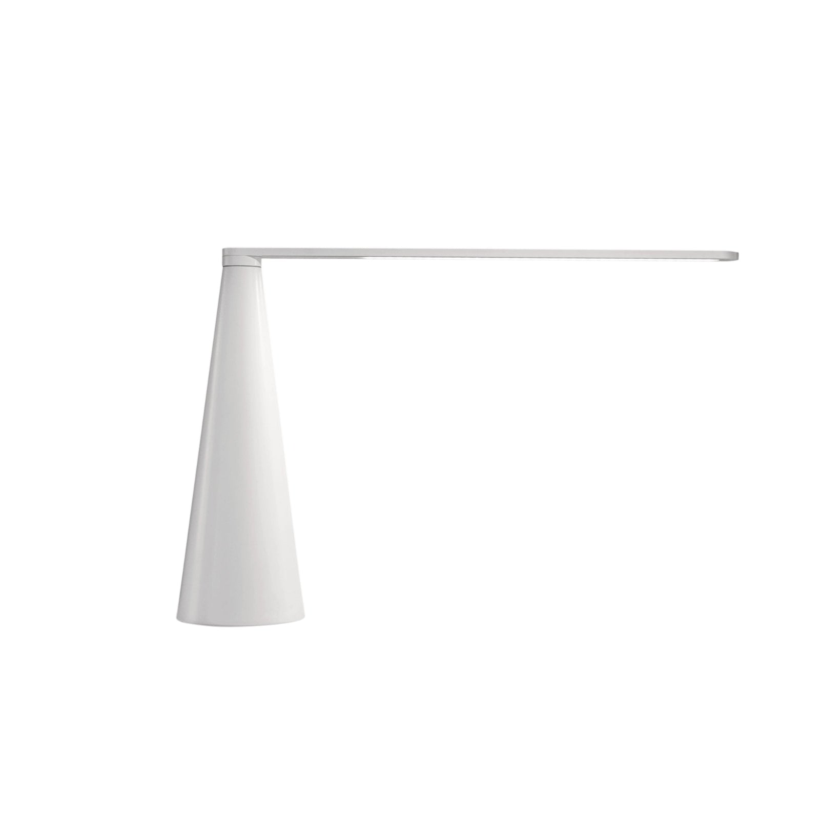 ELICA table lamp in glossy white