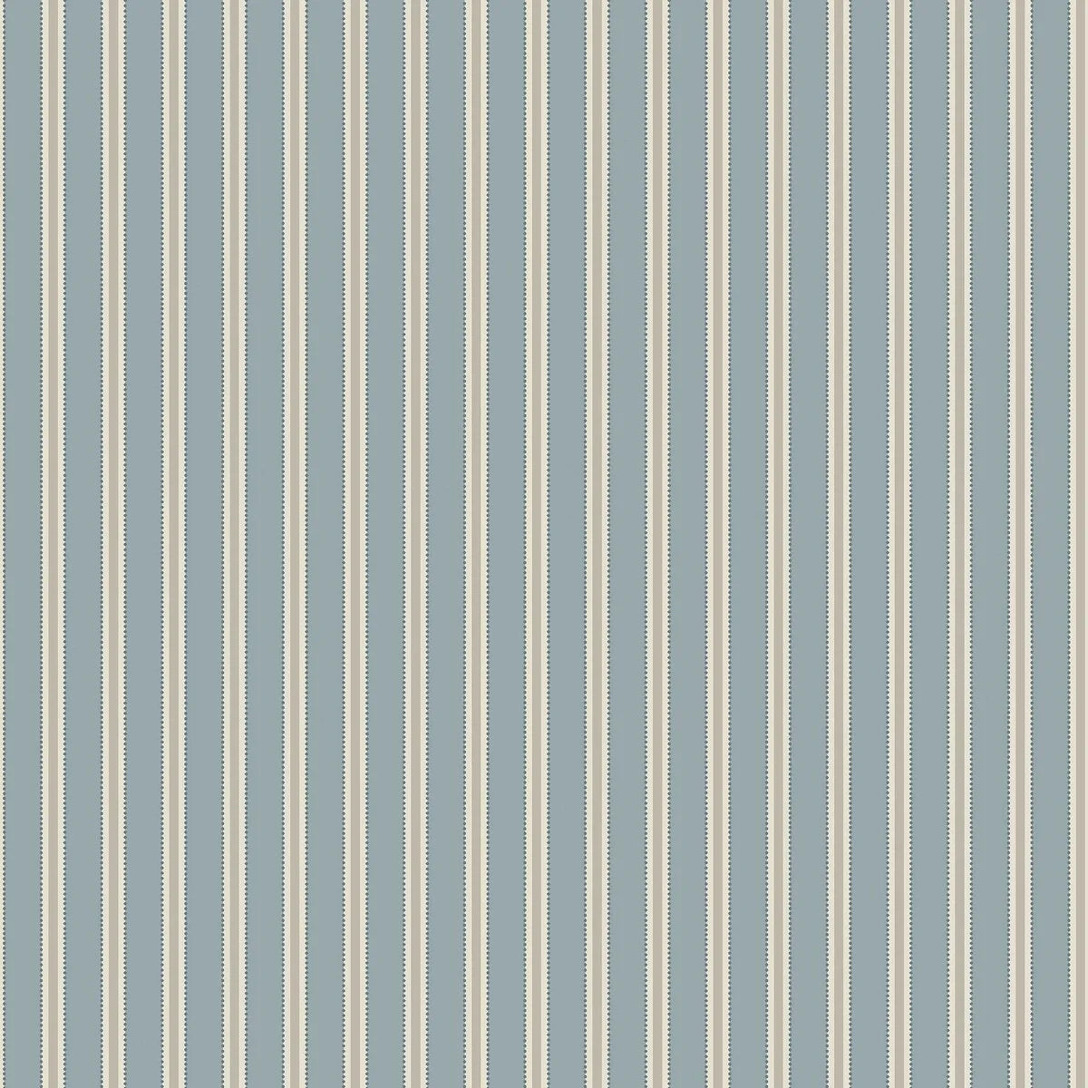 Striped Wallpaper PÄRLRAND Blue with Beige