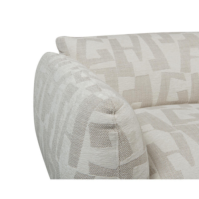2.5-Seater Sofa AMSTERDAM in Light Beige Pattern