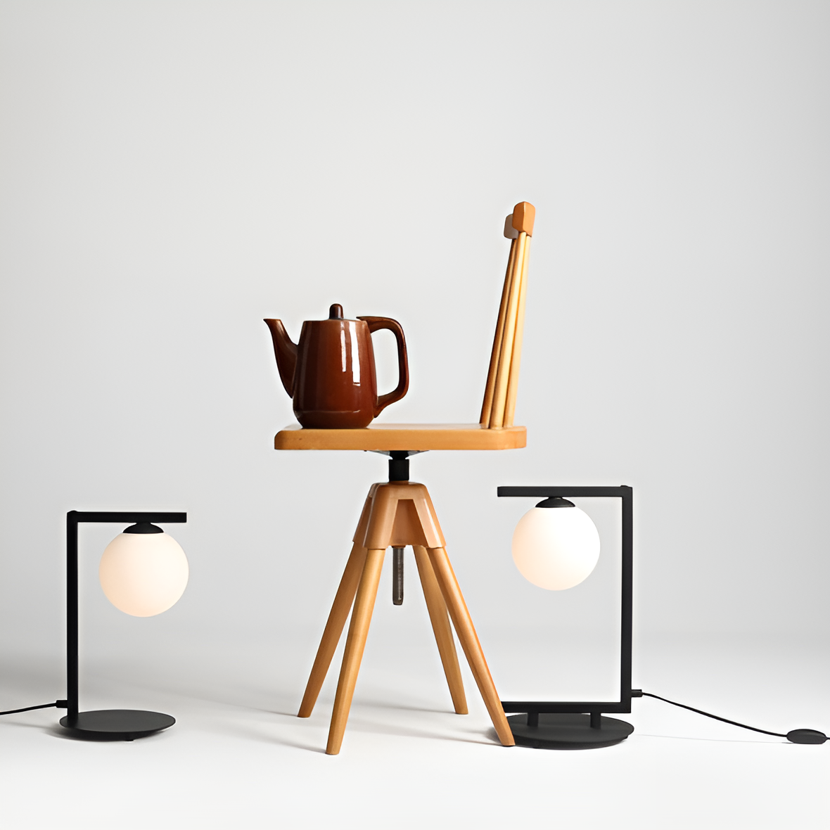 Zac black table lamp