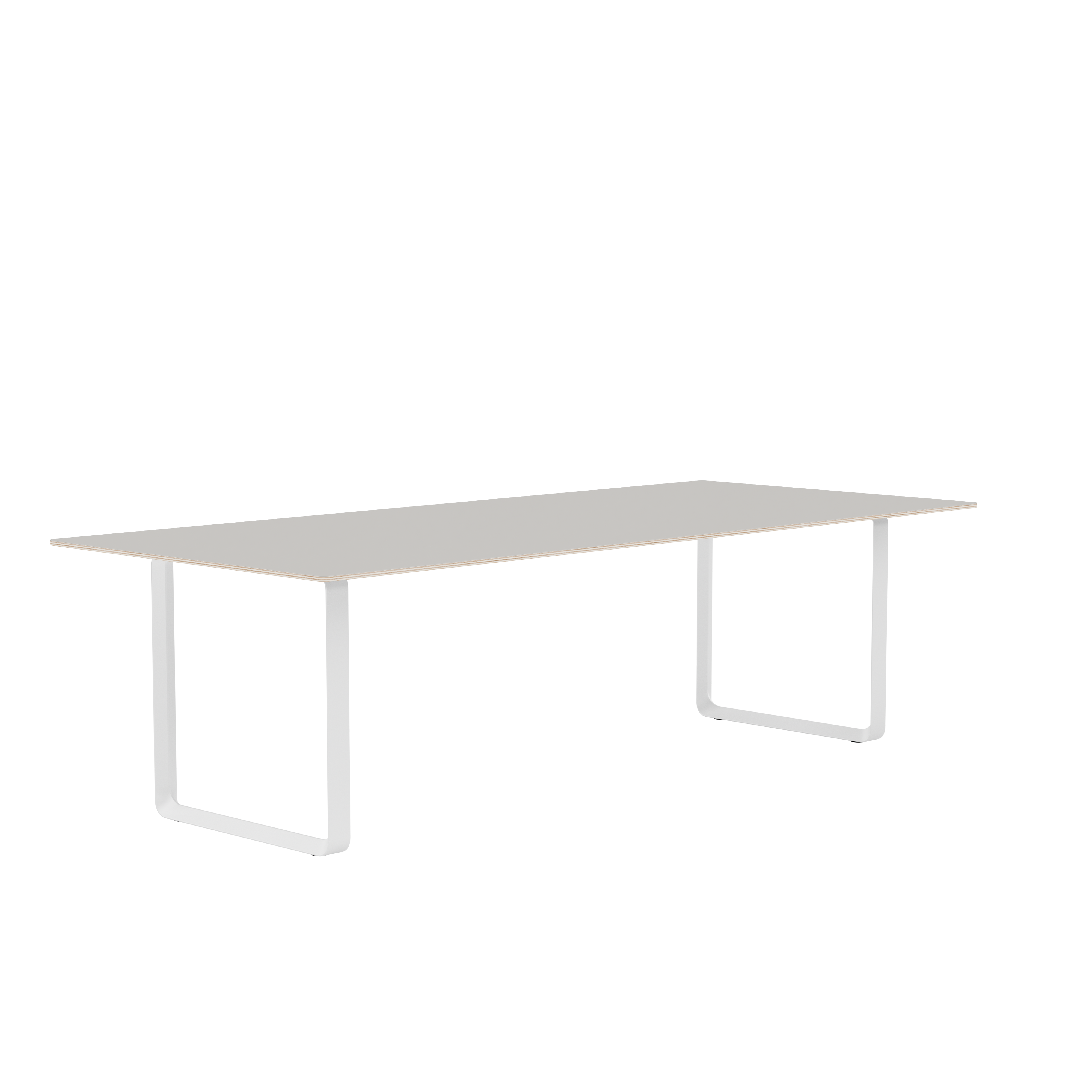 Tafel 70/70 grijs met witte basis