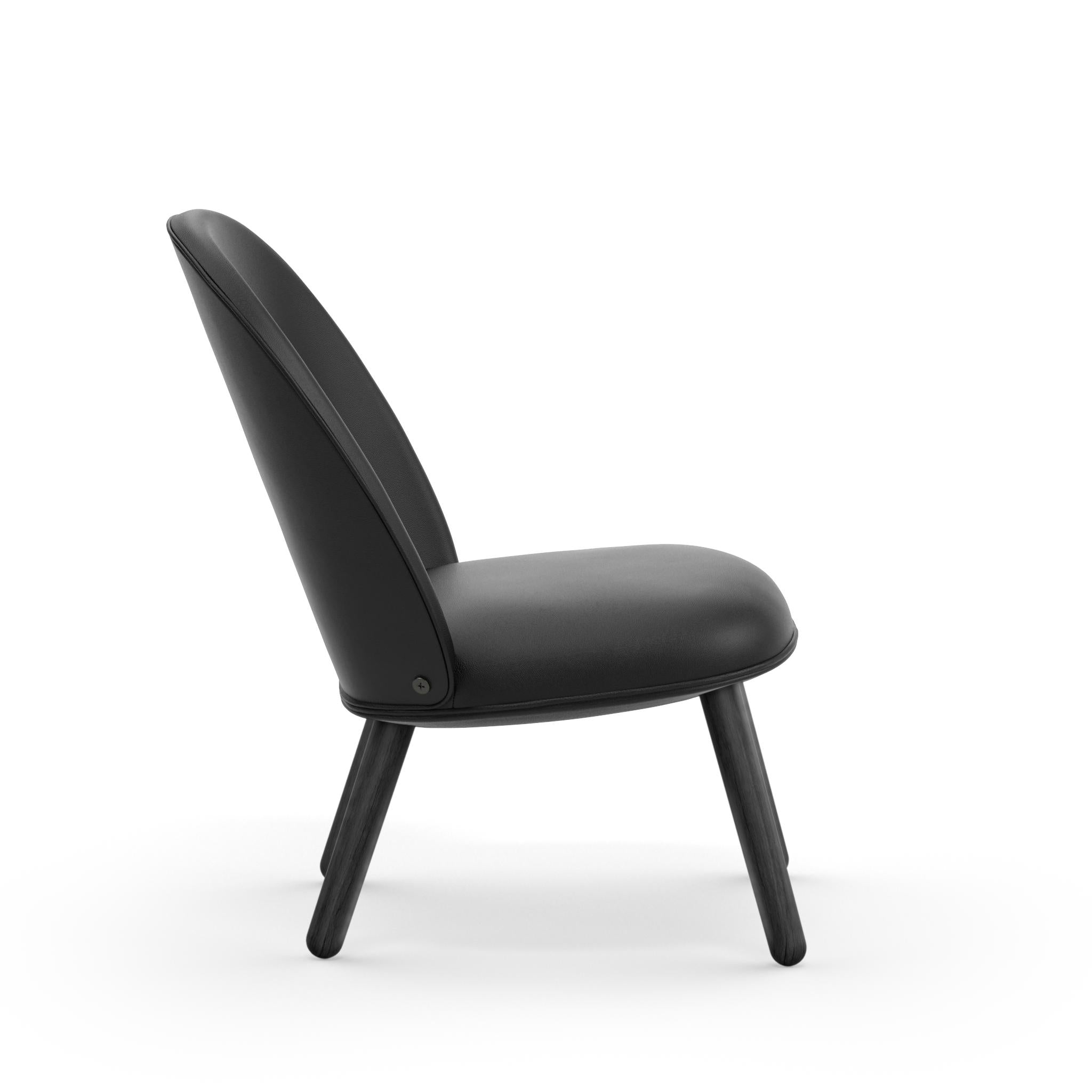 Fauteuil ACE zwart eikenhout