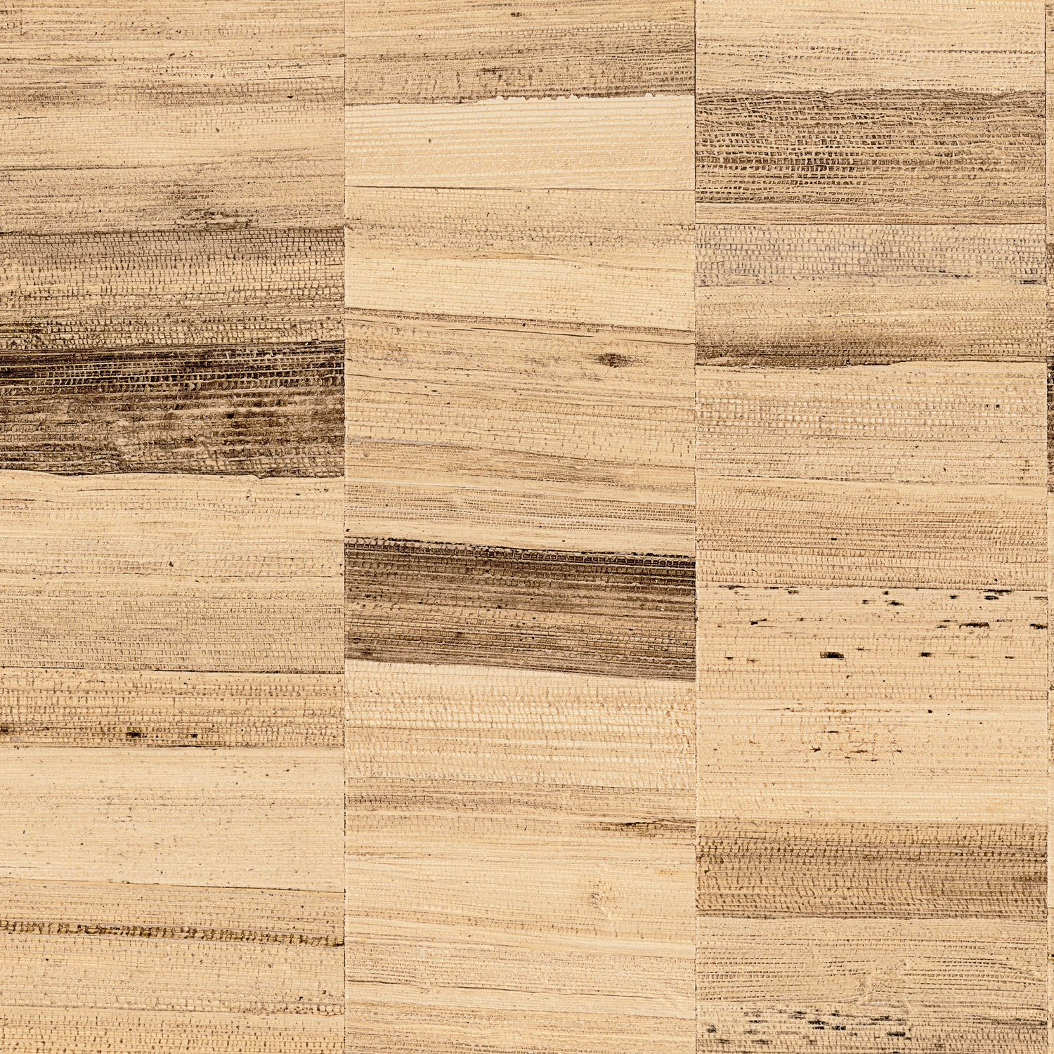 Strukturierte Naturtapete aus Bananenblättern BANANIER - PAILLE strohfarben