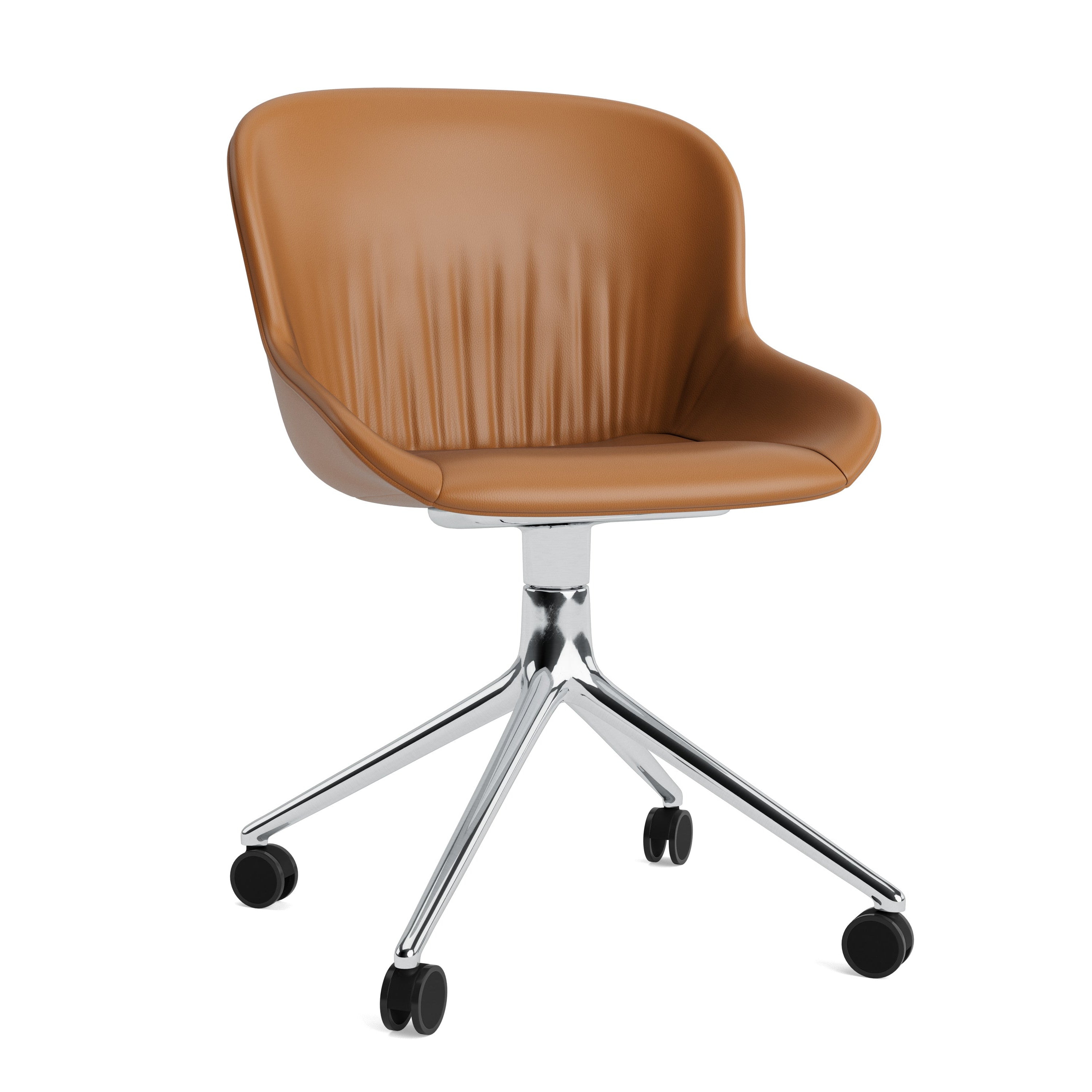 Hyg Comfort 4W Upholstered Office chair with an aluminum base