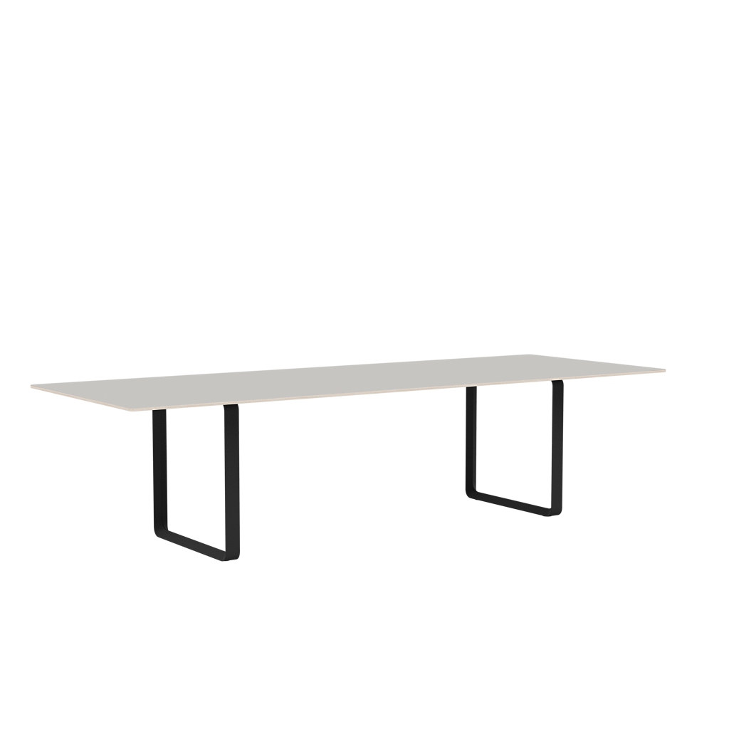 Tafel 70/70 grijs met zwarte basis