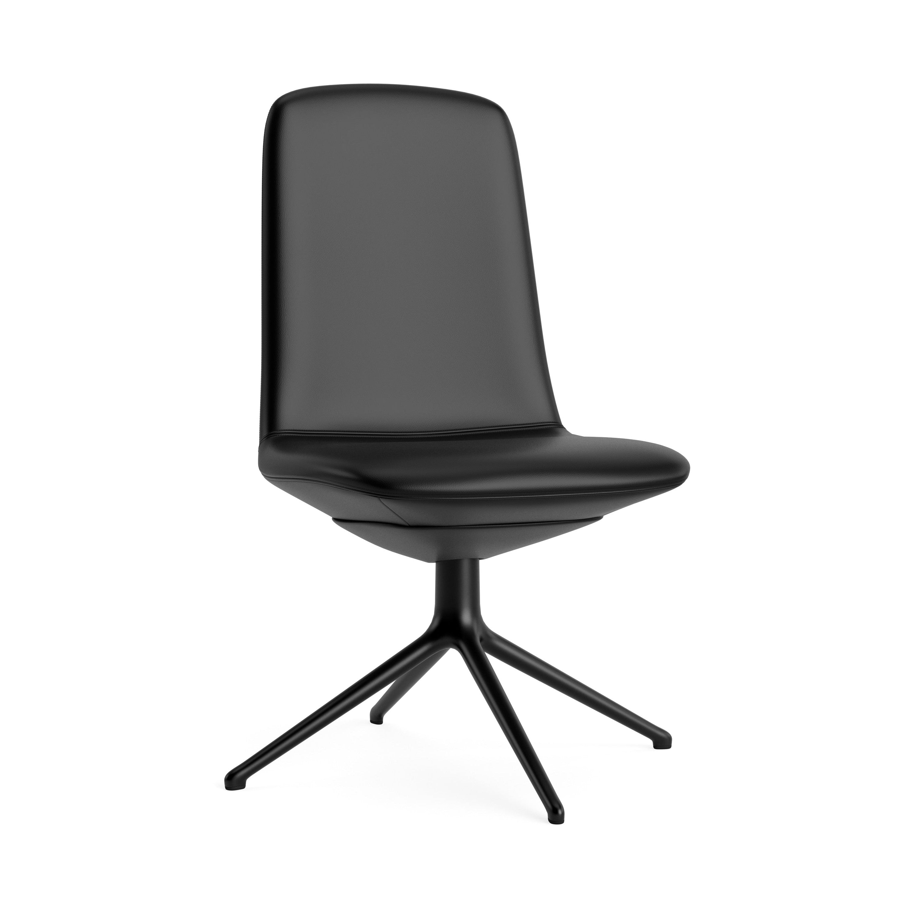 Off Low 4L Polster Office Chair mit einer schwarzen Basis