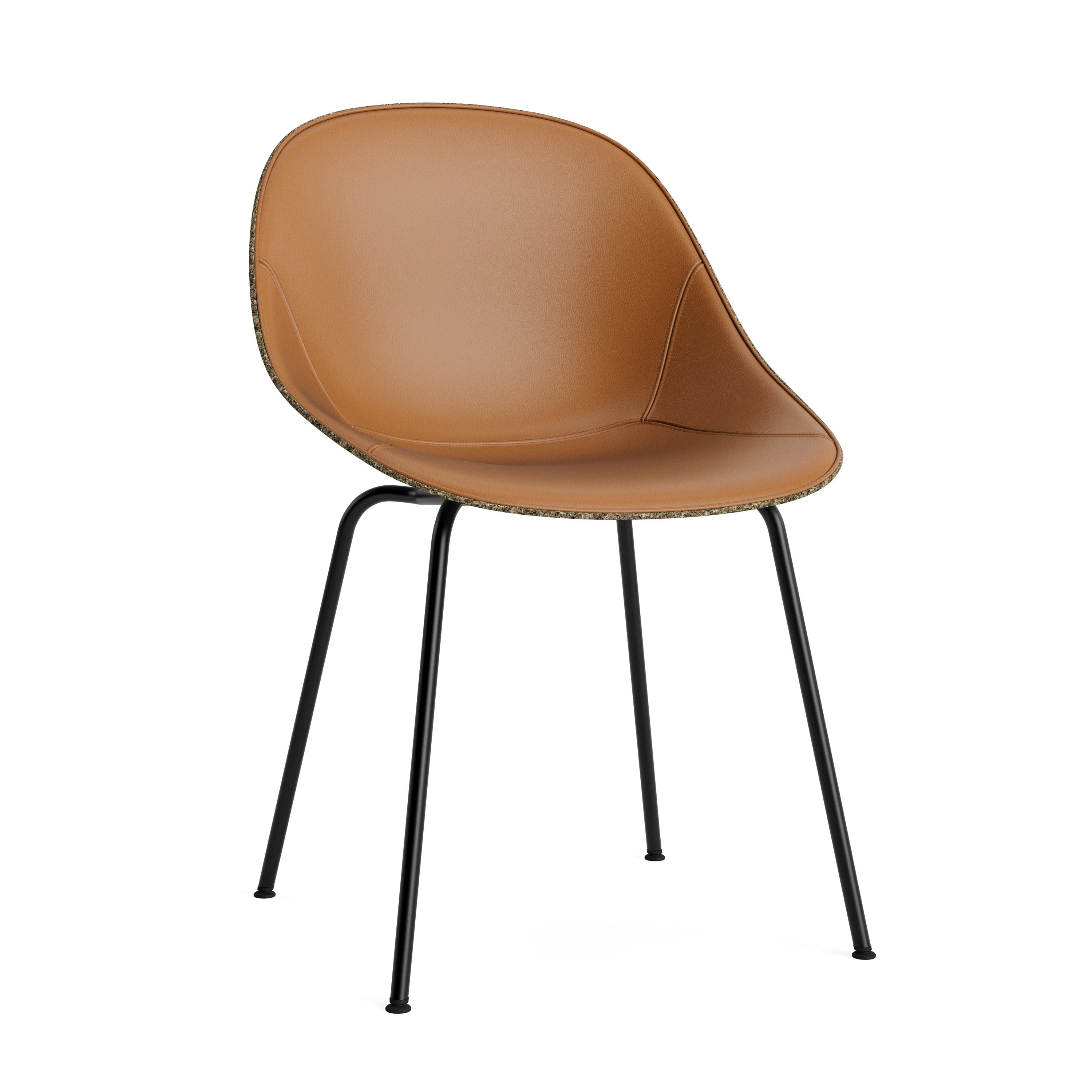 Gepolsterte Stuhlgrünmatte mit einer schwarzen Basis