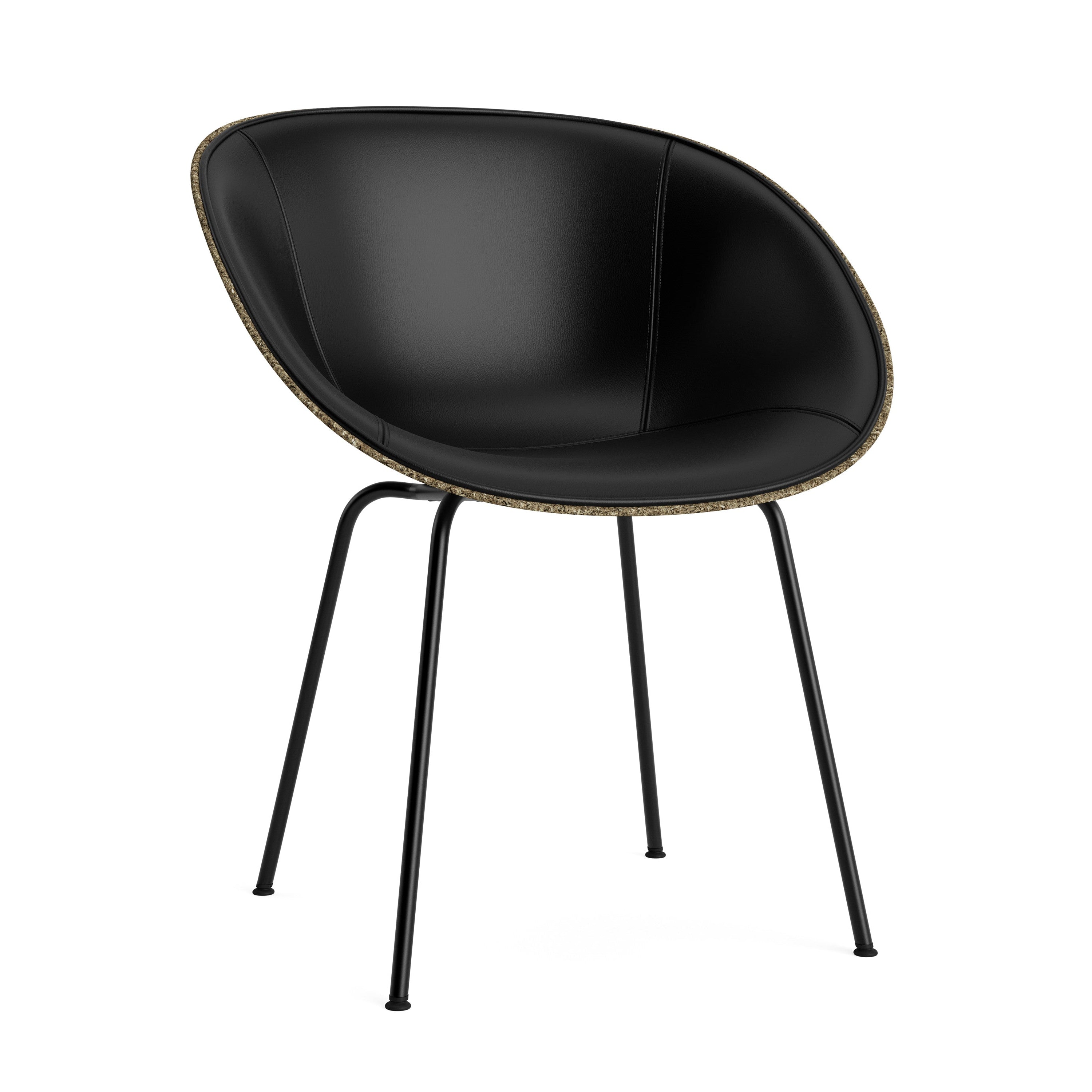 Gestoffeerde MAT ARMCHAIR groen met zwarte basis