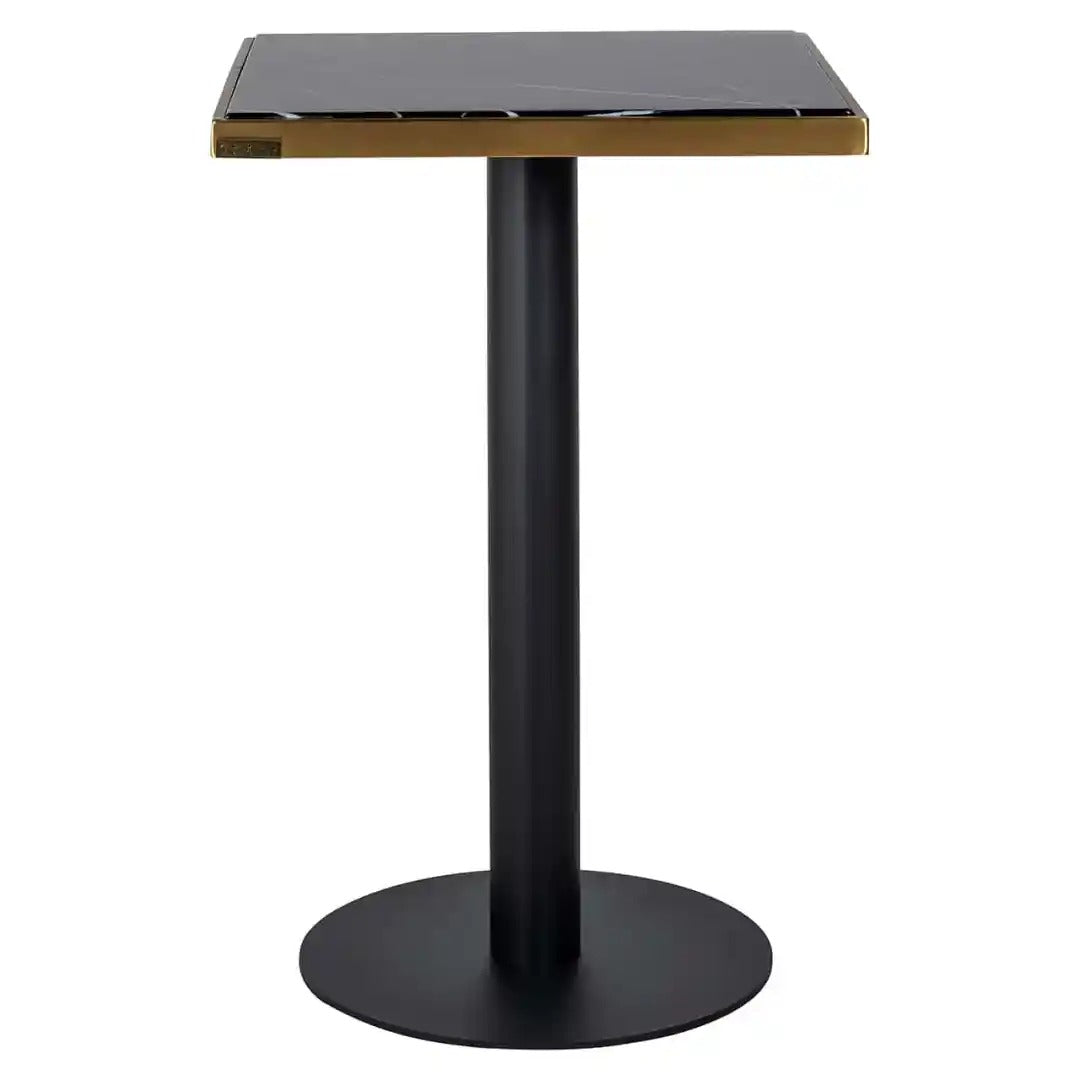 ZENZA black bar table with gold